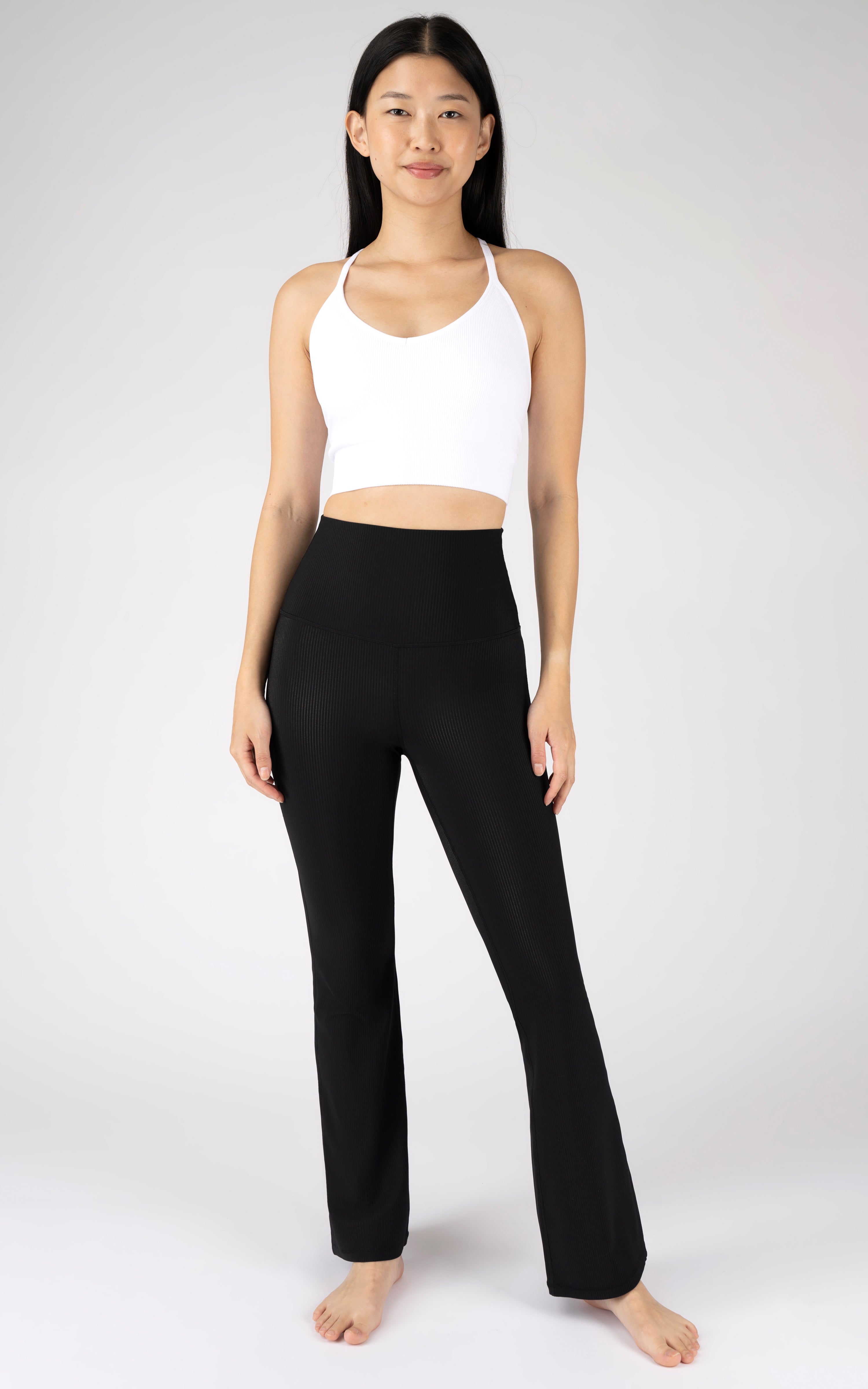 90 Degrees by Reflex black flare leggings Size M - $31 (60% Off