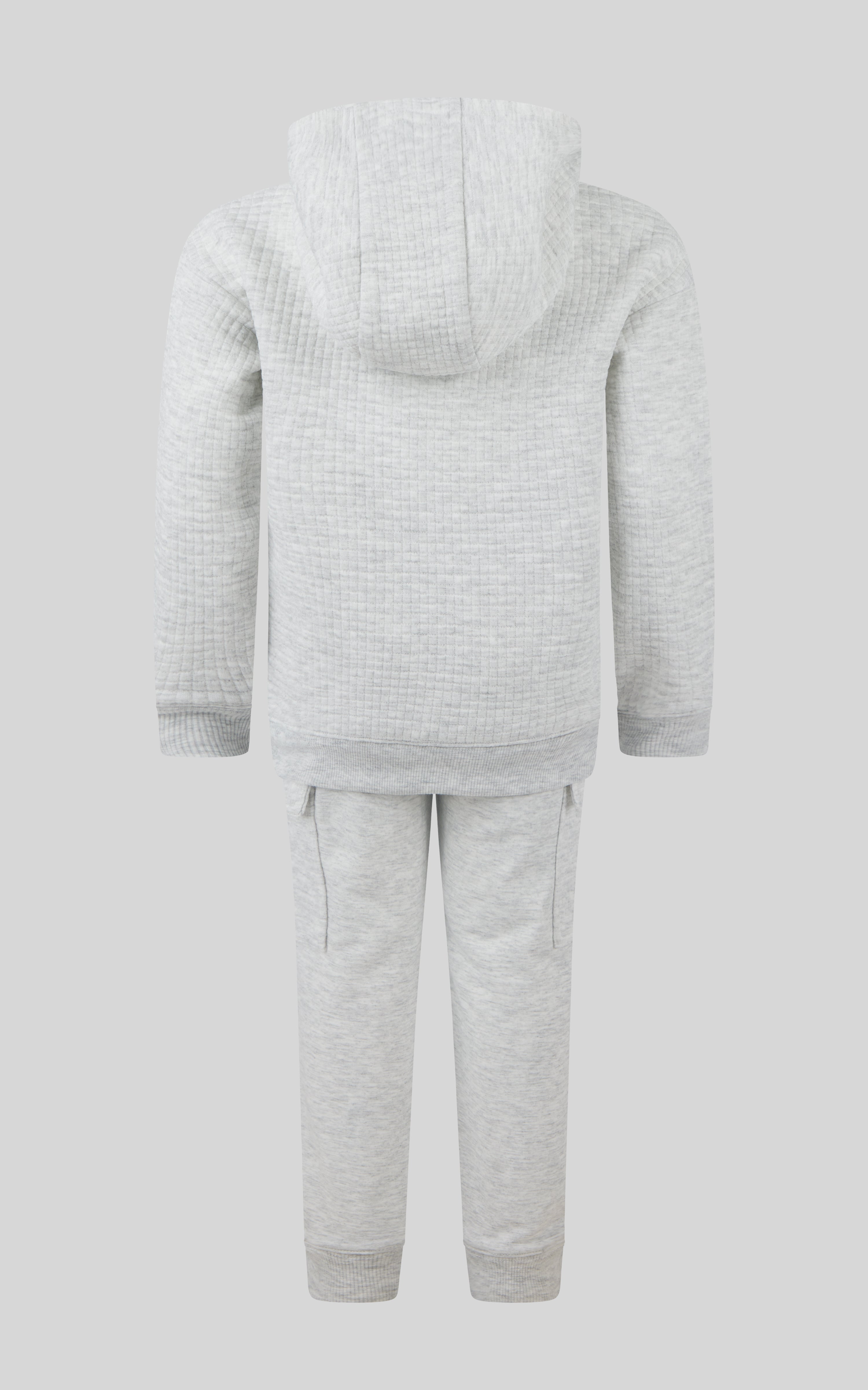 Toddler Boys 2 Piece Quilted Fleece Brushed Terry Cooper Hoodie and Quilted Brushed Terry Jogger Set