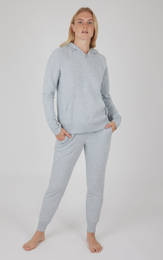 Brushed Terry Zip Hoodie and Jogger Set