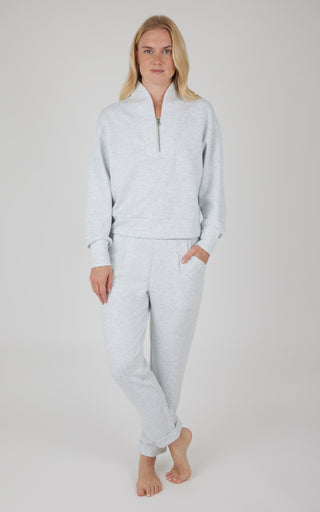 Scuba Zip Neck Pullover and Jogger Set