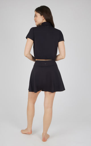 Lux Jane Cropped Tennis Polo and Game Grace Skort Set