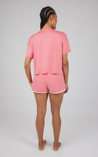 2 Piece Super Soft Boxy Tee and Ripstop Seraphine Running Short Set