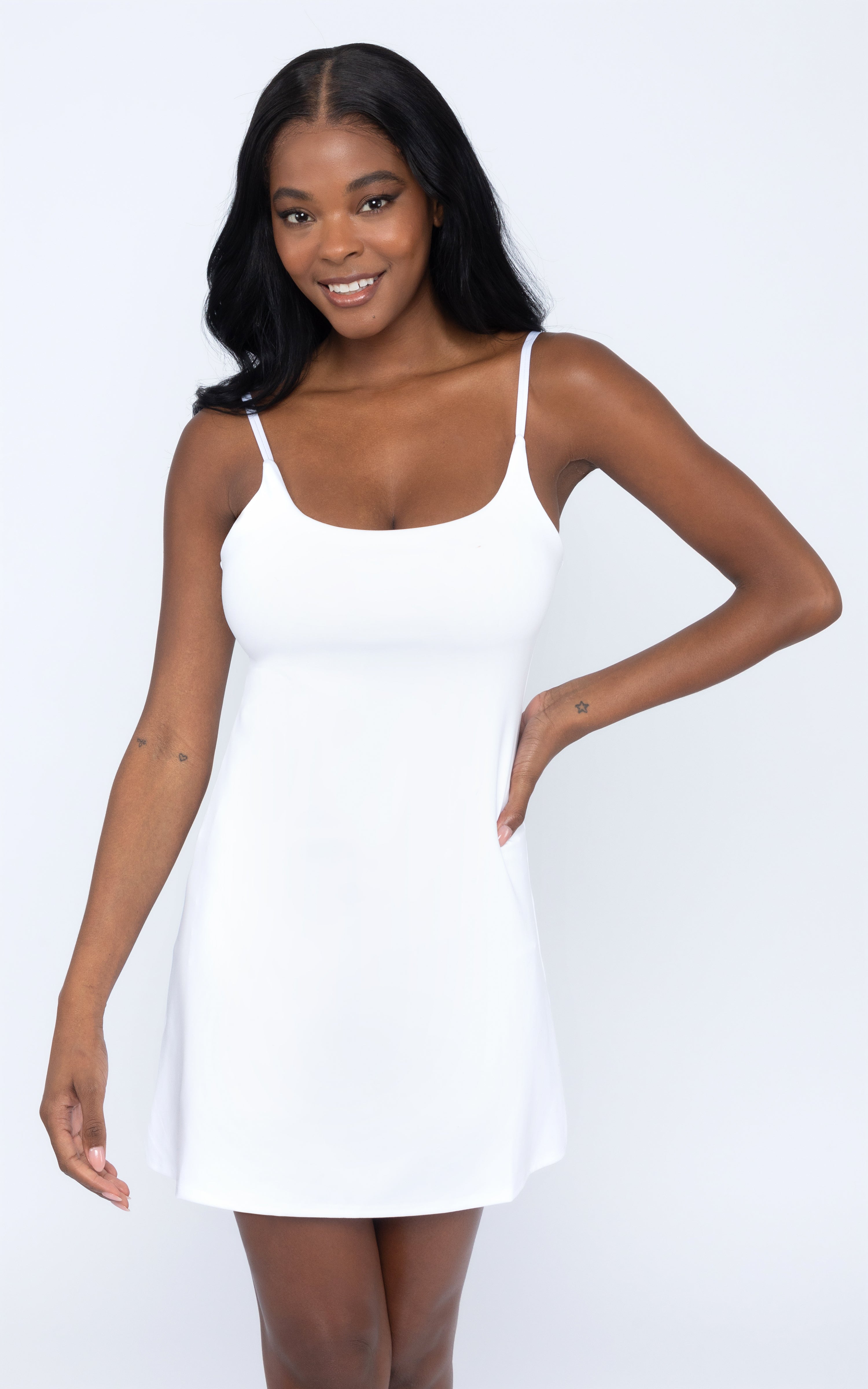 Bodycon dress with shop built in bra