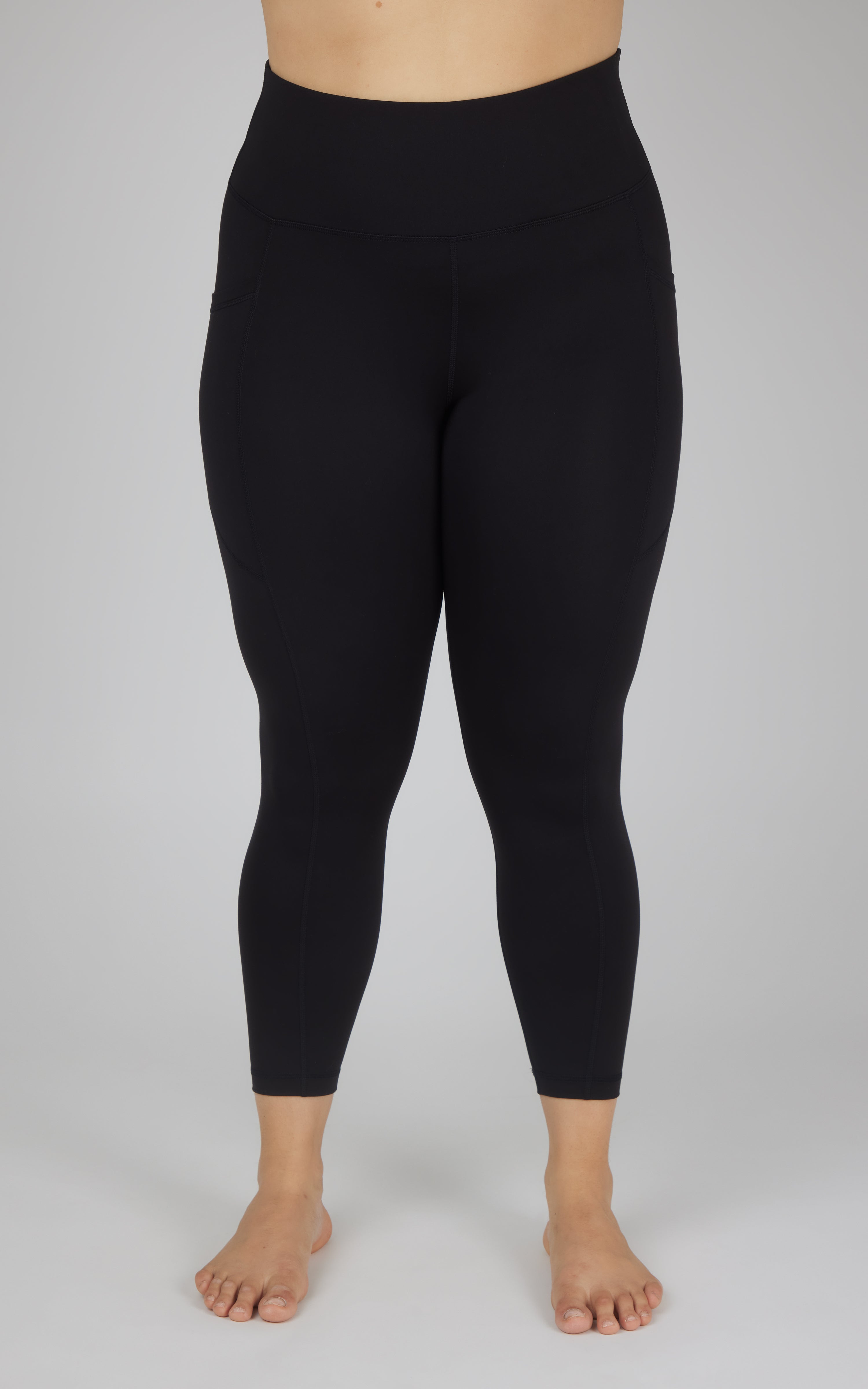 Plus Active Stretch Serena High Waist Side Pocket Ankle Legging