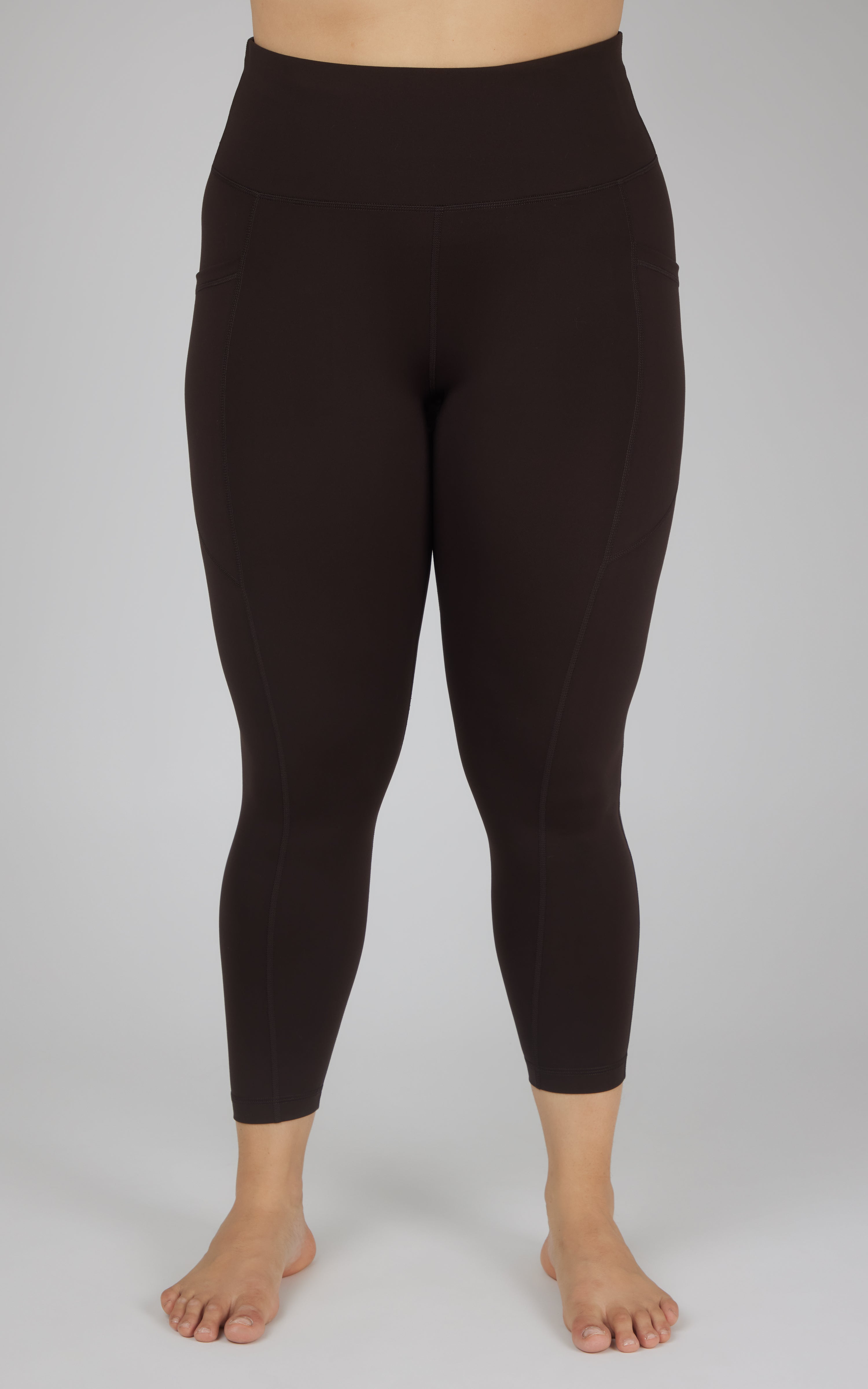 Plus Active Stretch Serena High Waist Side Pocket Ankle Legging