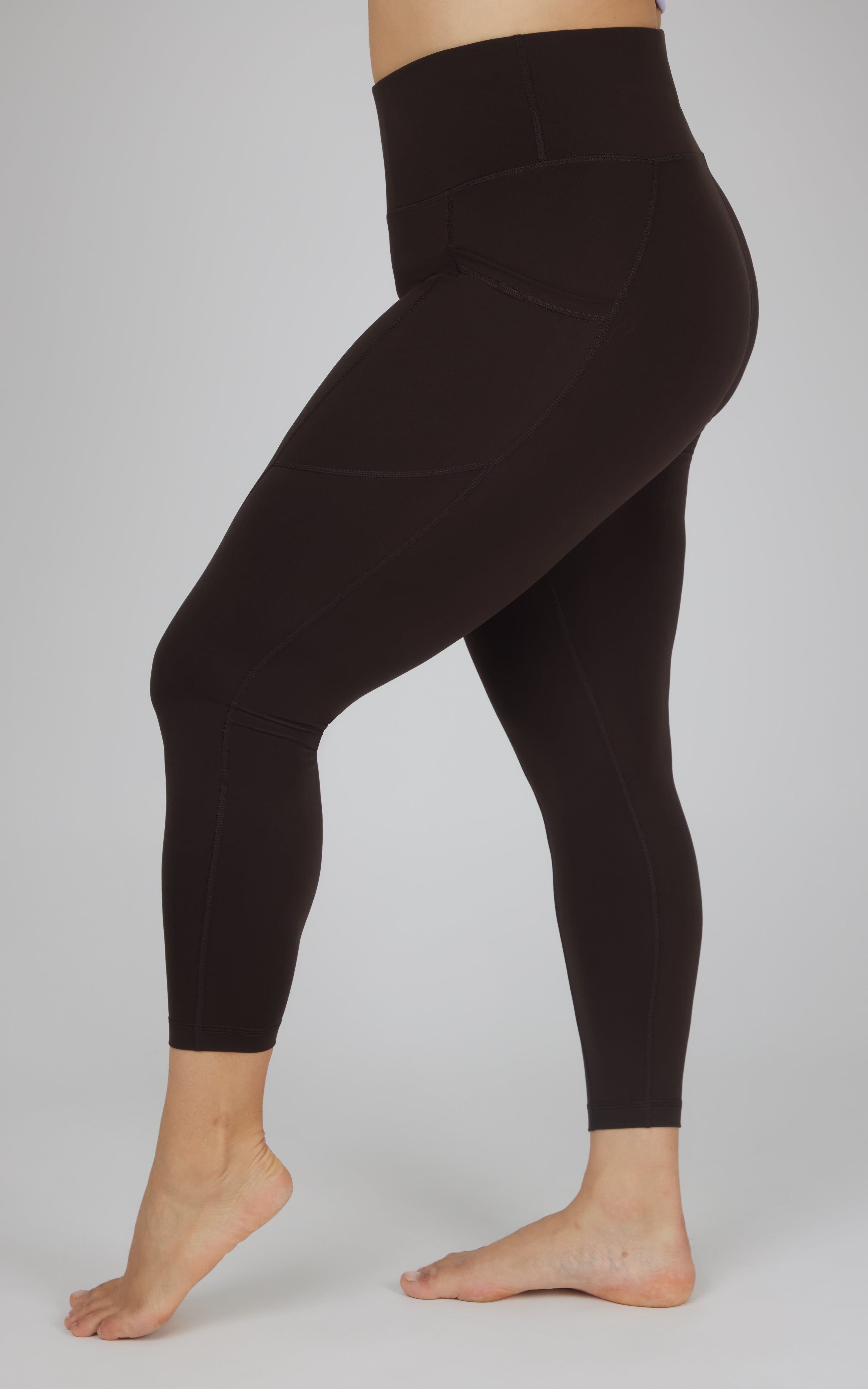 Plus Active Stretch Serena Side Pocket Ankle Legging