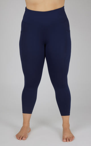 Plus Active Stretch Serena Side Pocket Ankle Legging