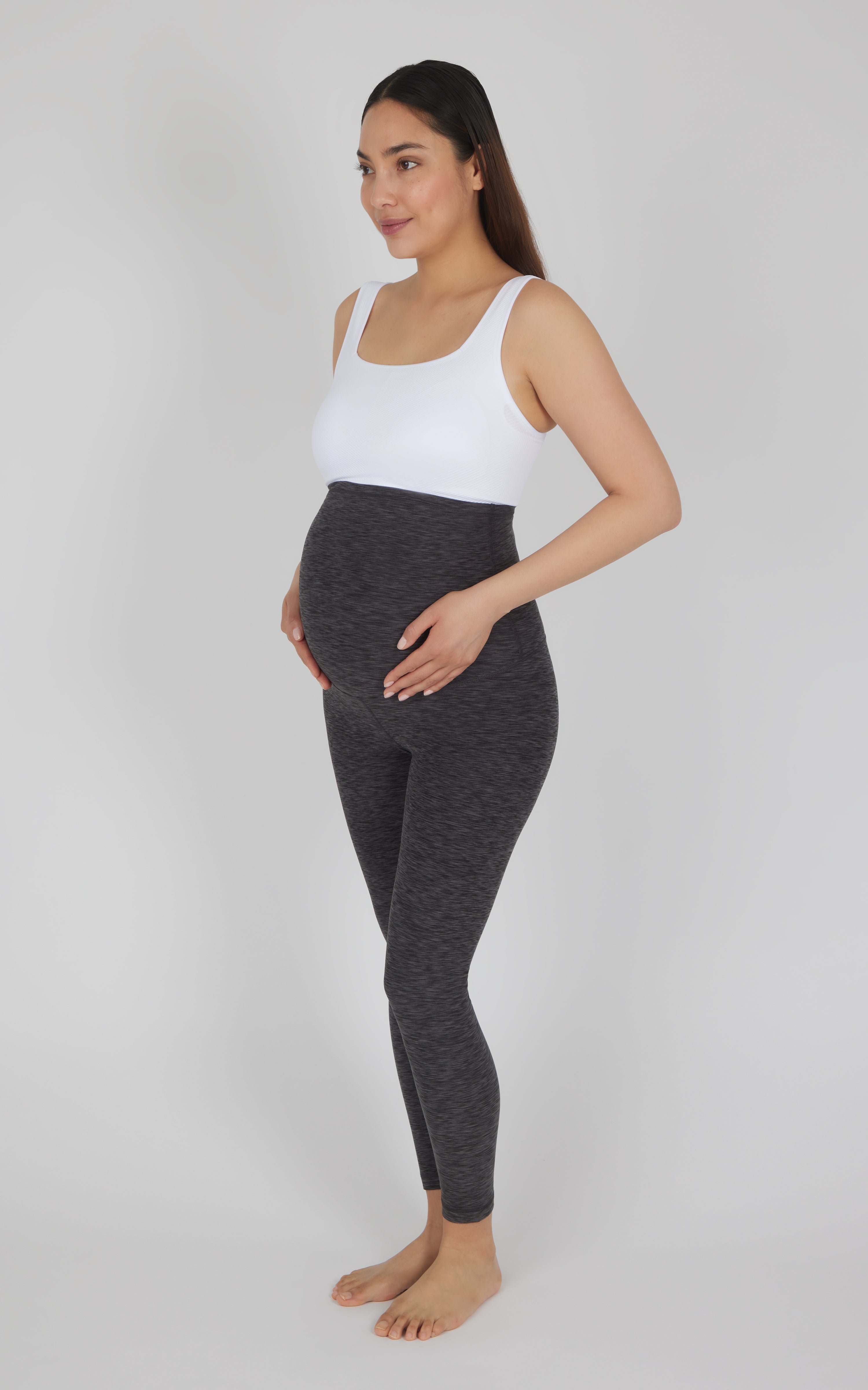 Maternity Heather Lux Joyful Ankle Legging