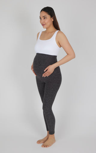 Maternity Heathered Lux Ankle Legging