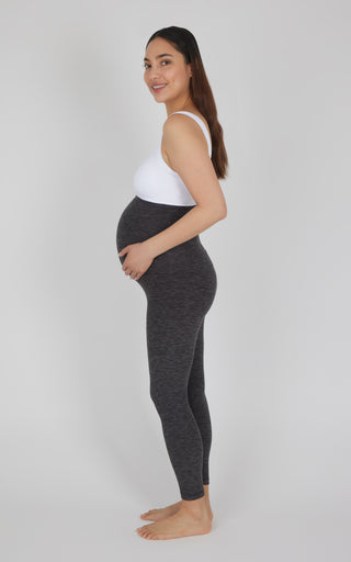 Maternity Heather Lux Joyful Ankle Legging