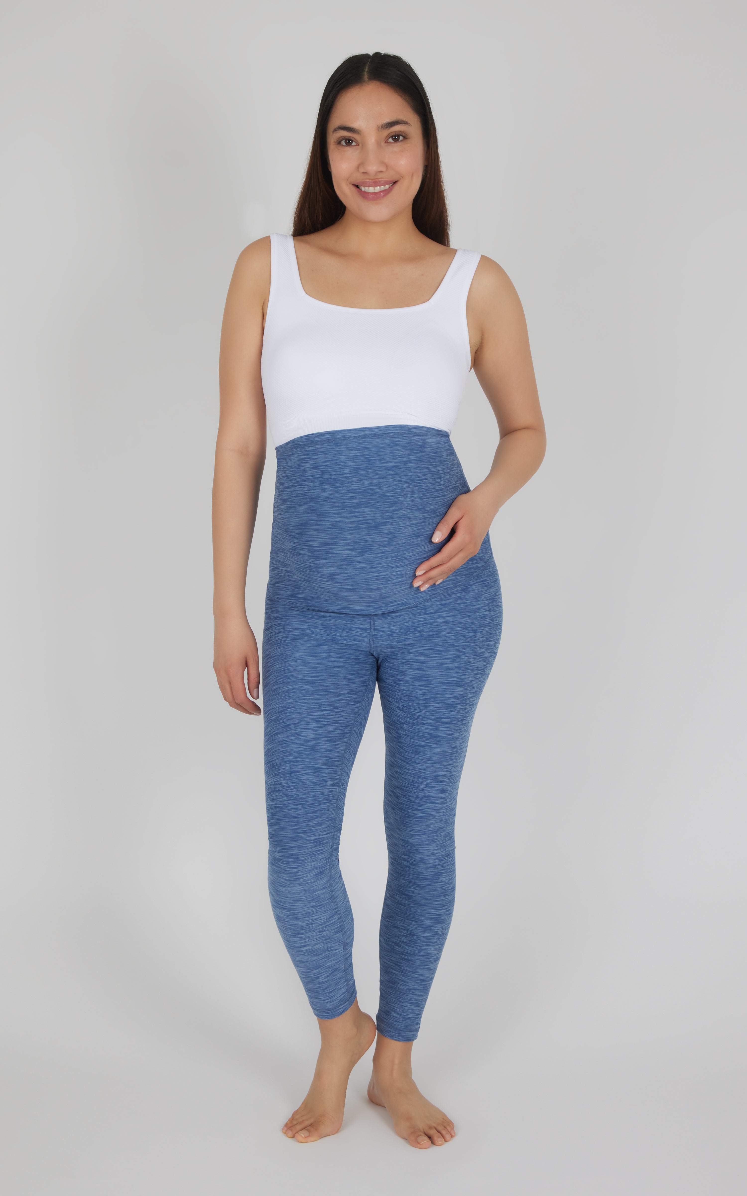 Maternity Heather Lux Joyful Ankle Legging