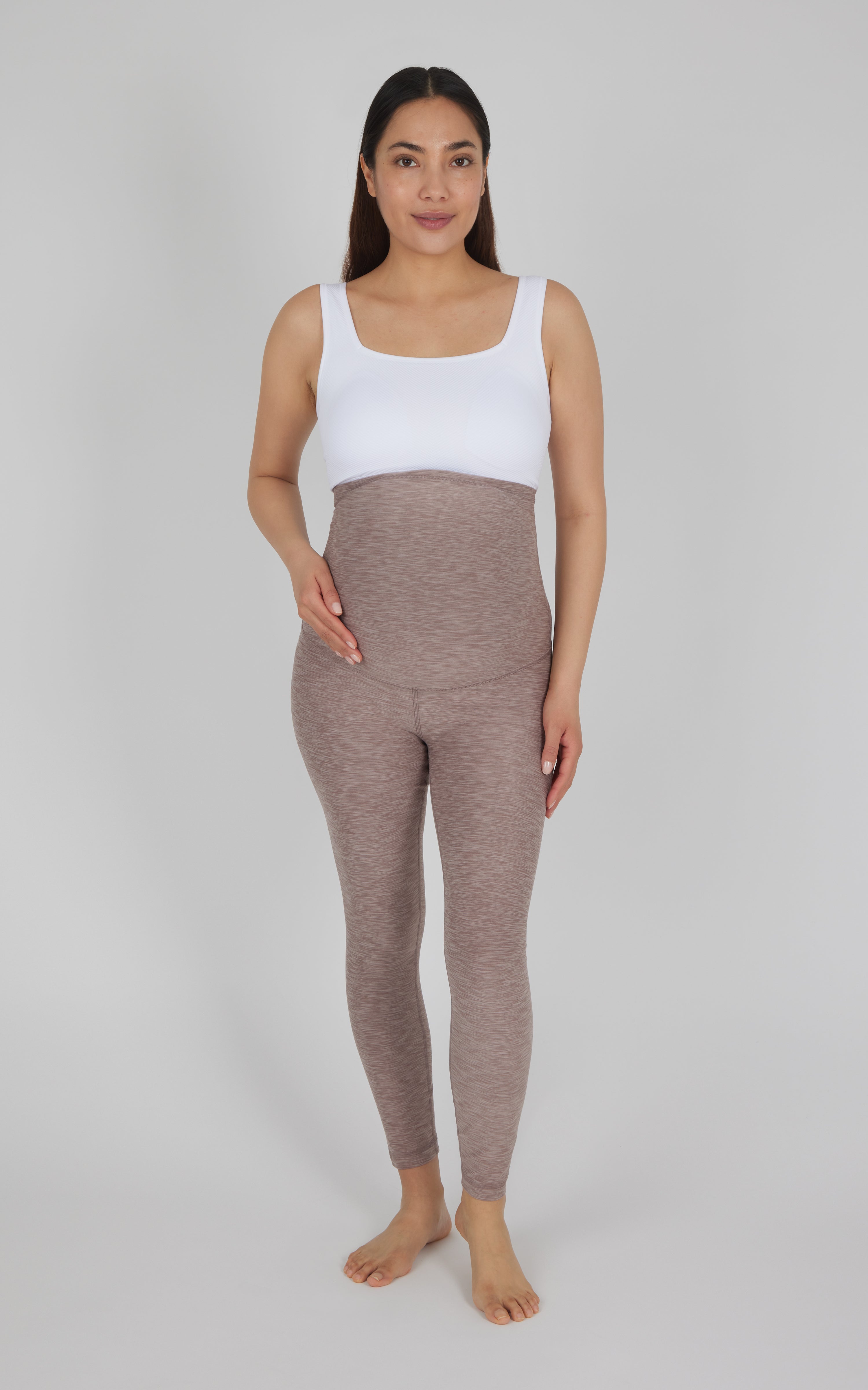 Maternity Heather Lux Joyful Ankle Legging