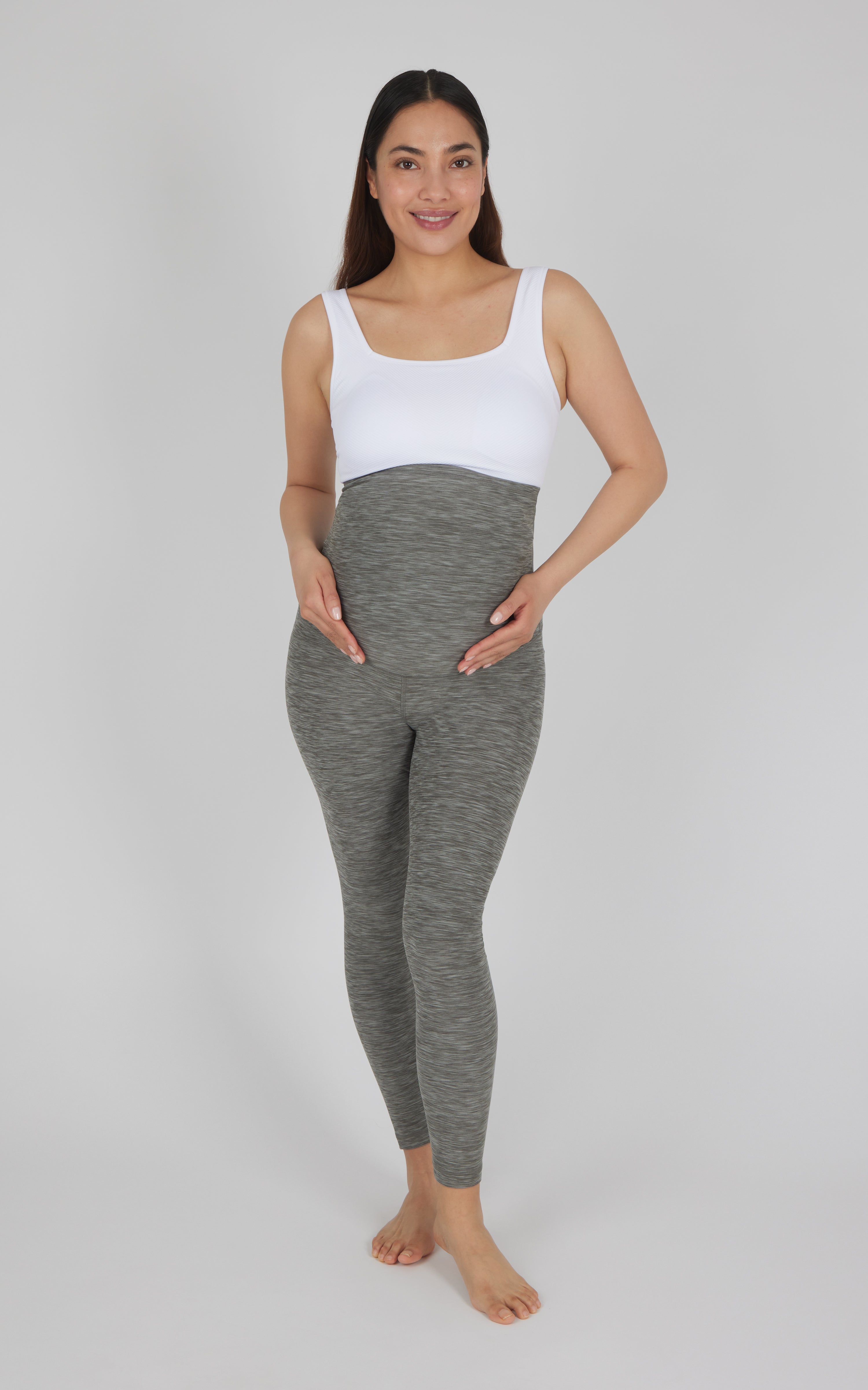 Maternity Heather Lux Joyful Ankle Legging