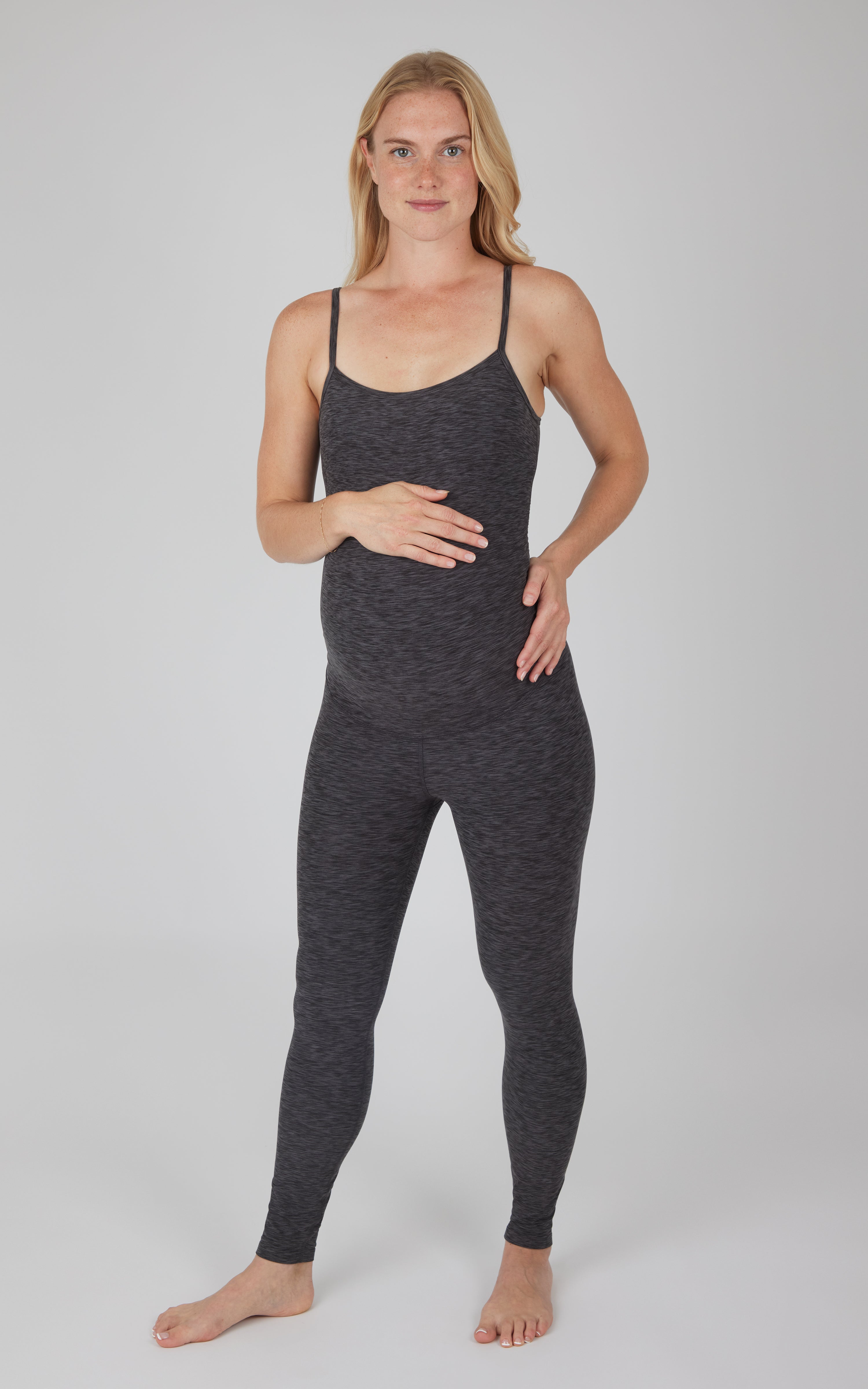 Maternity Heather Lux Maternal Glow Jumpsuit