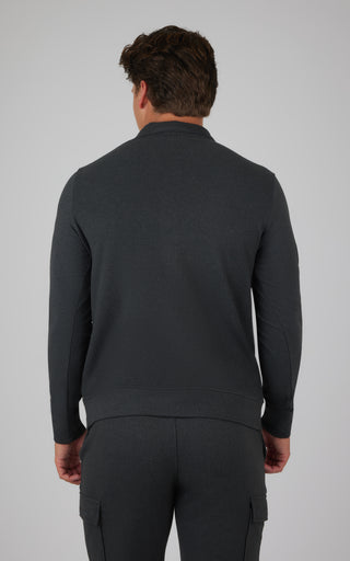 Mens Ultra Melange Fleece Rockaway Half Zip