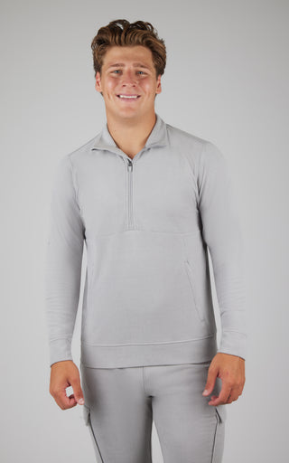 Mens Ultra Melange Fleece Rockaway Half Zip