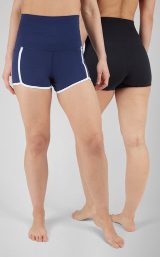 2 Pk Lux Super High Waist Summer Flair Bike Short and Everyday Bike Short