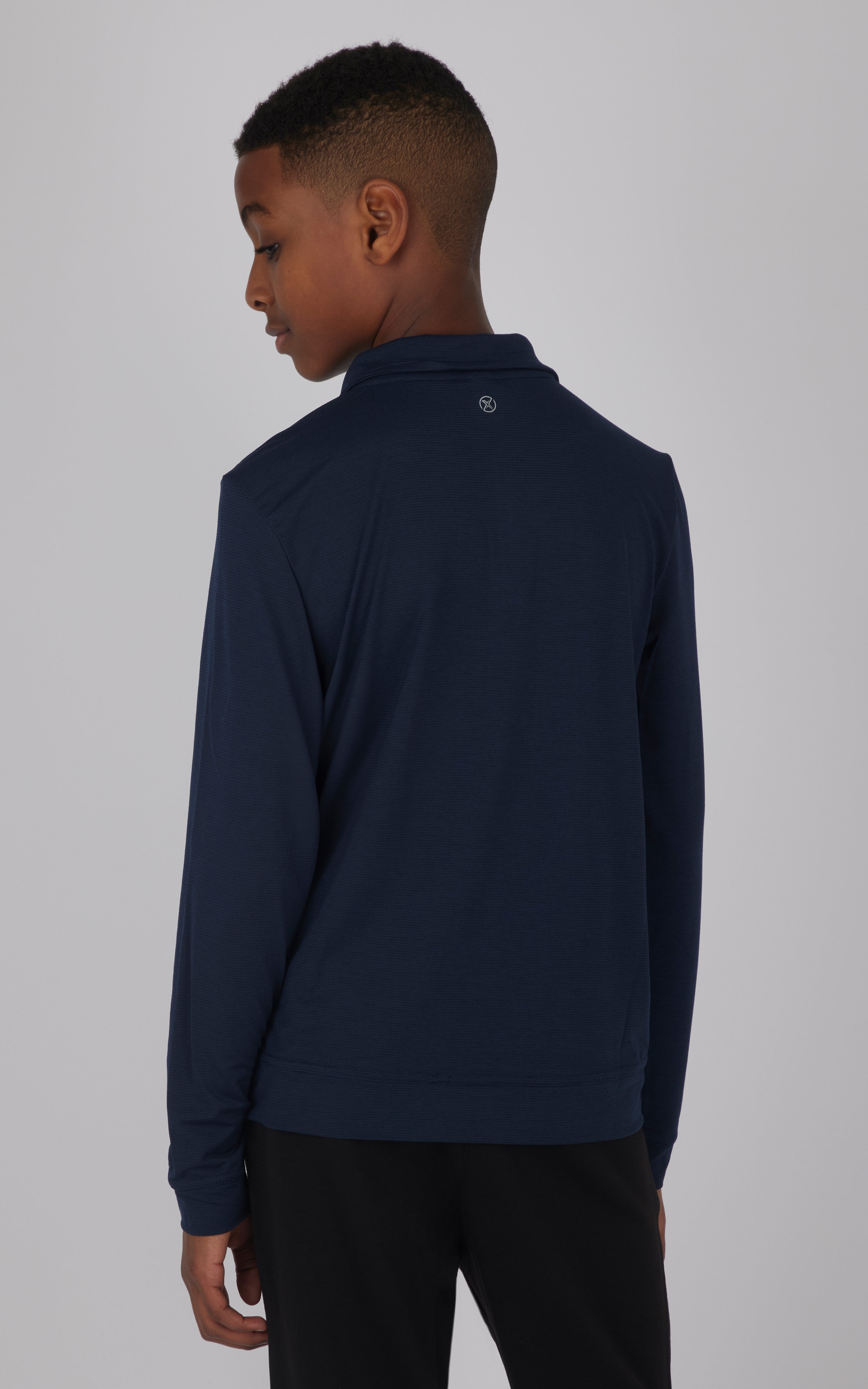 Big Boys Quarter Zip Pullover Sweatshirt with Contrast Zipper