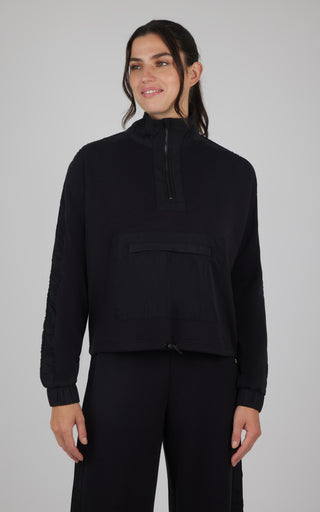 Scuba Divergent Half Zip Pullover with Contrast Radiant Paneling