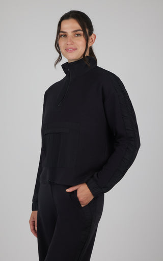 Scuba Divergent Half Zip Pullover with Contrast Radiant Paneling