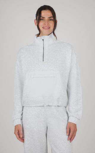 Scuba Divergent Half Zip Pullover with Contrast Radiant Paneling