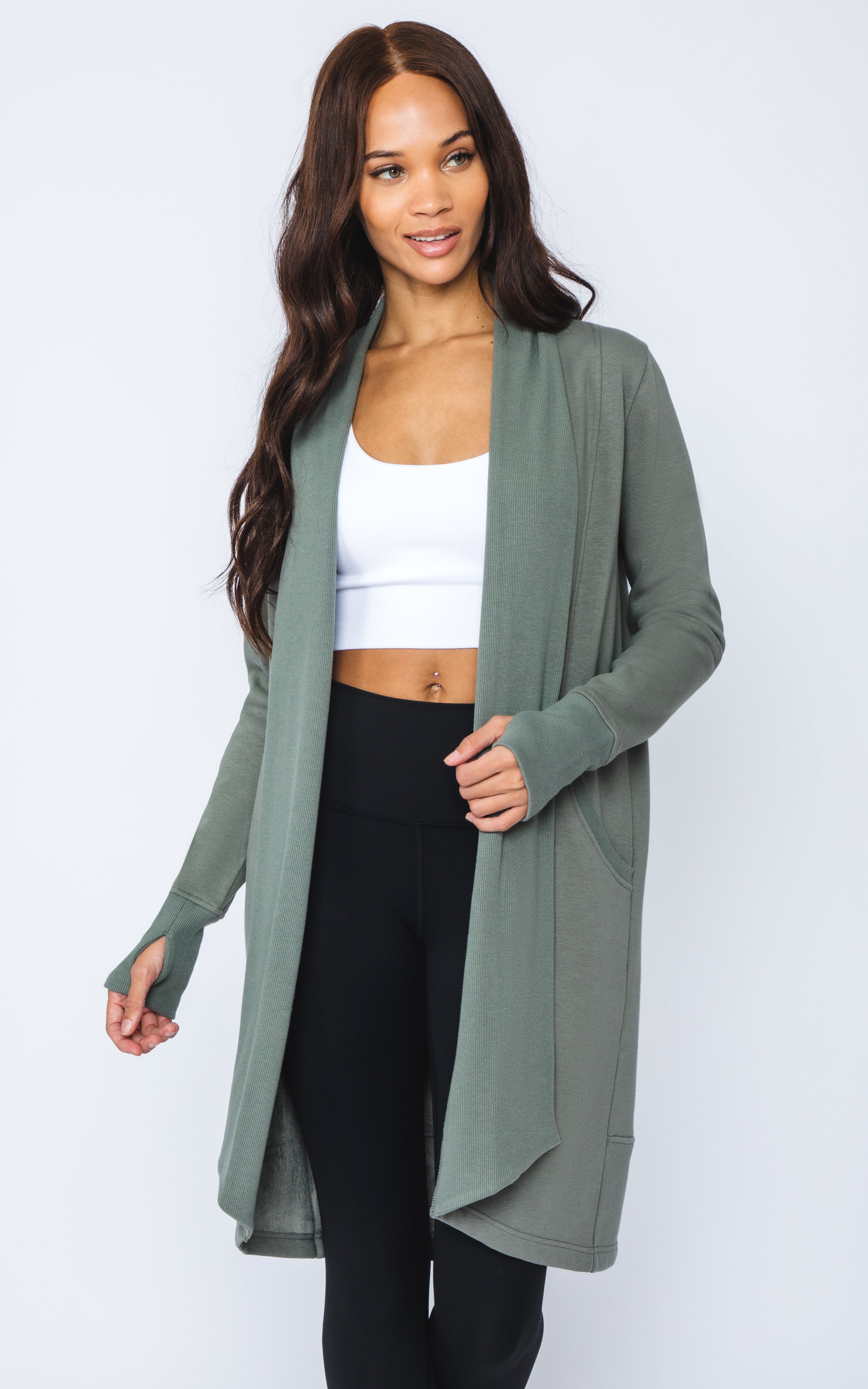 Open cardigan best sale