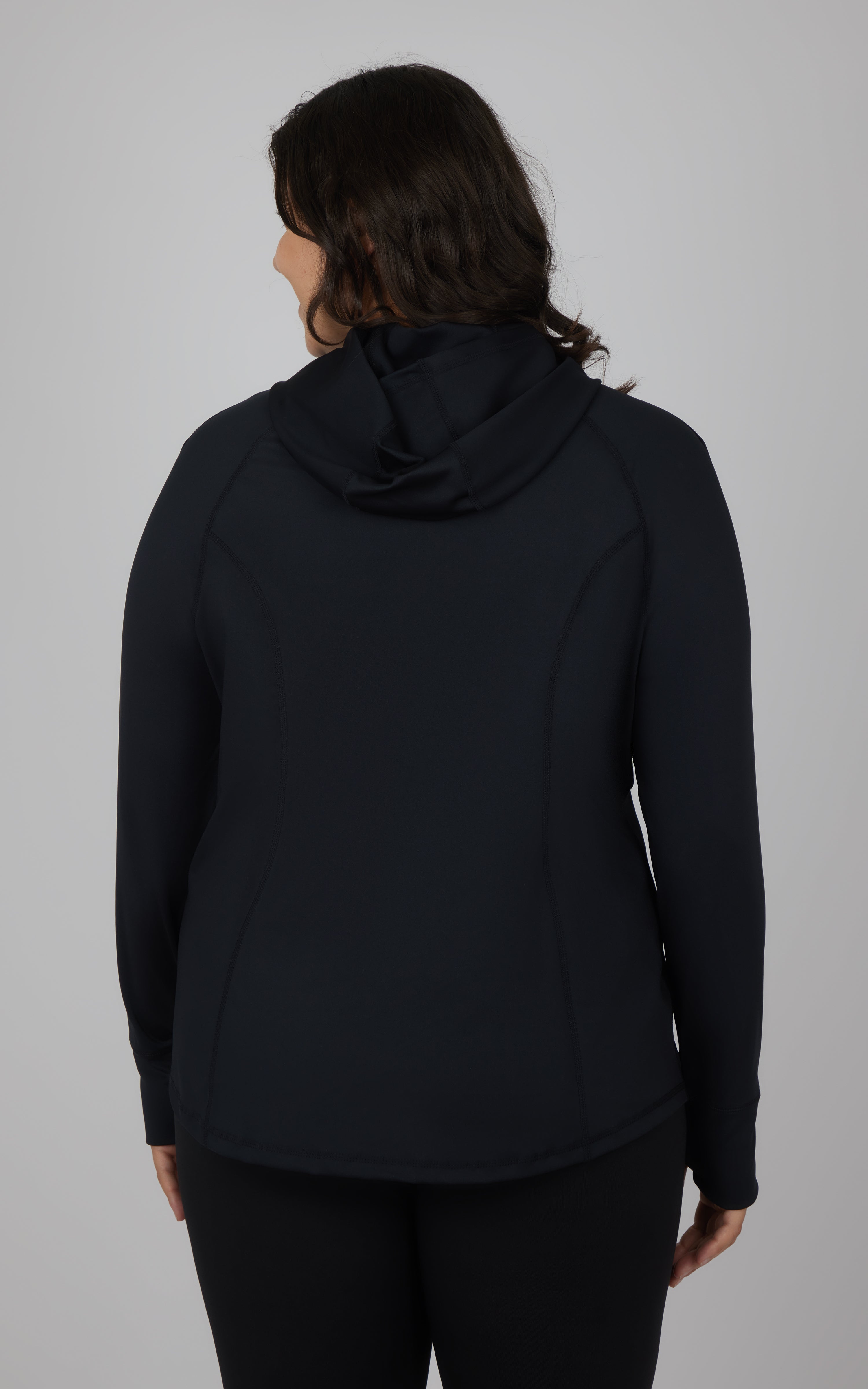 Plus Montauk Slim Fitted Full Zip Hooded Jacket