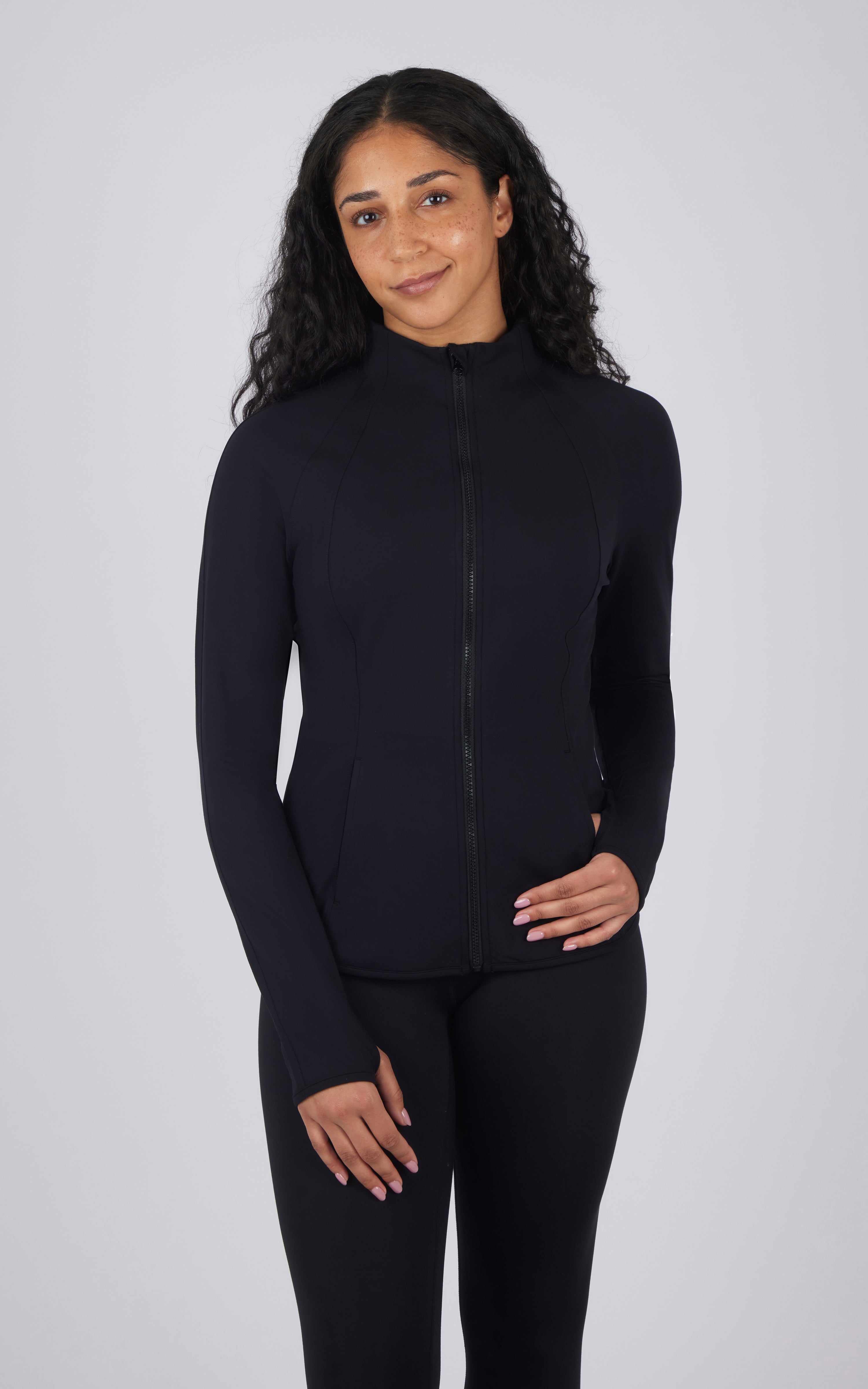 Lux Rebel Flared Bottom Full Zip Jacket