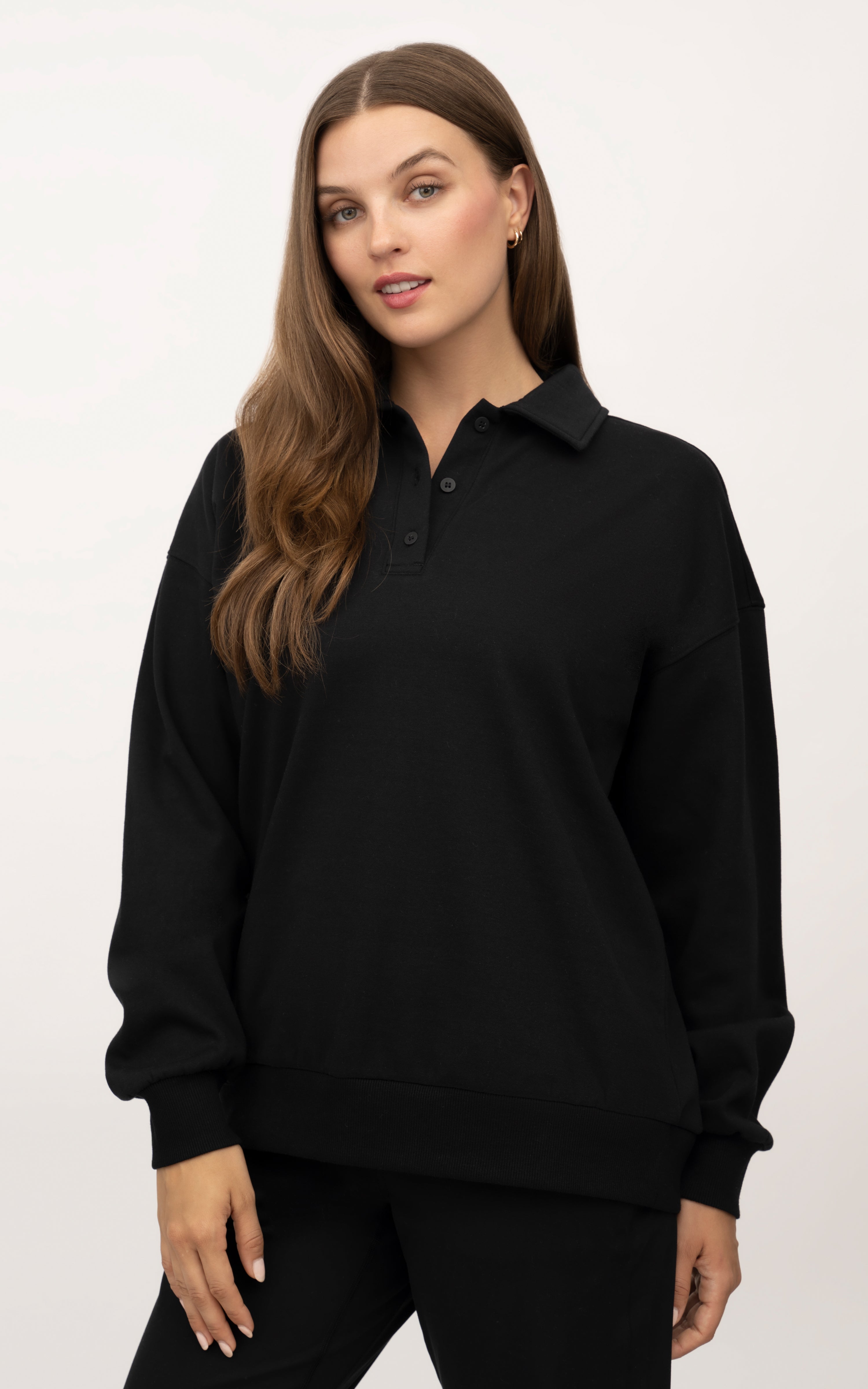 Polo best sale style sweatshirt