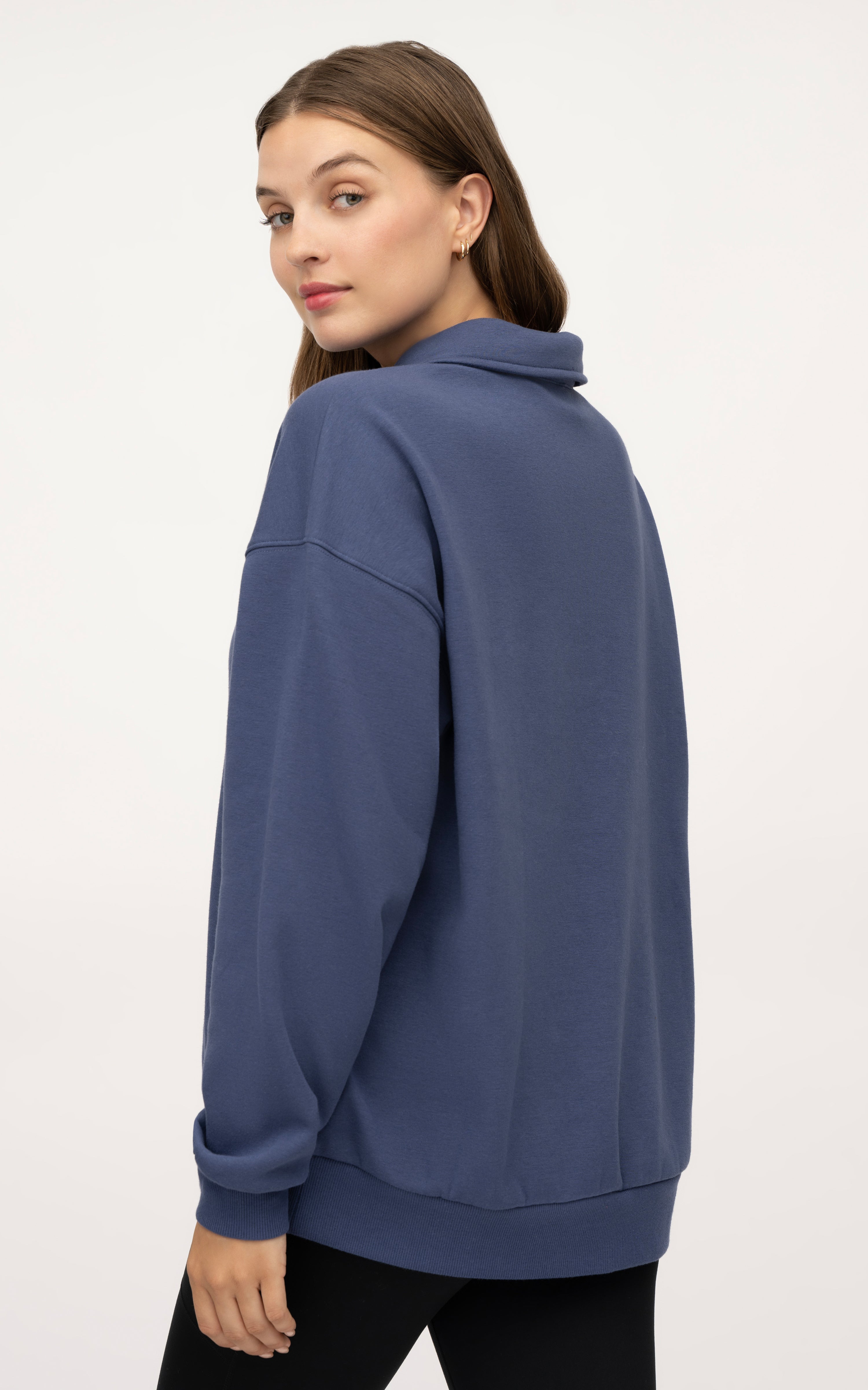 Cloud Plush Grove Cozy Polo Sweatshirt - LFY93008 – 90 Degree by Reflex