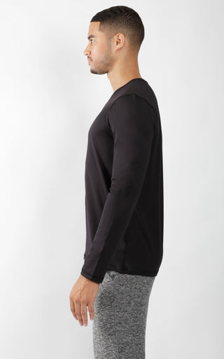 Mens Crew Neck Long Sleeve Shirt