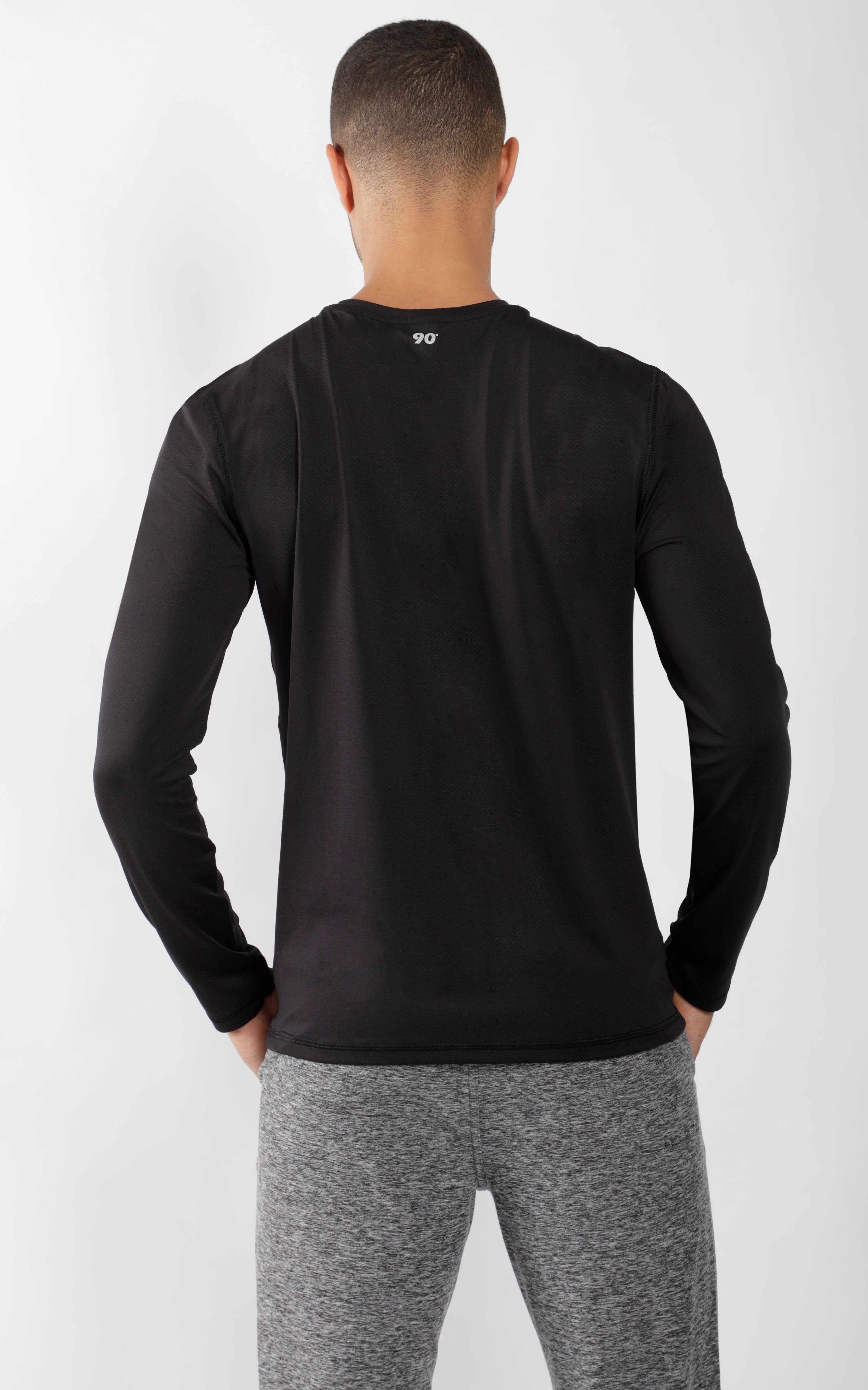 Mens Crew Neck Long Sleeve Shirt