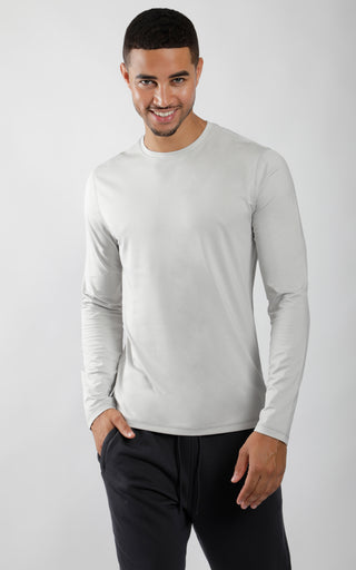 Mens Crew Neck Long Sleeve Shirt