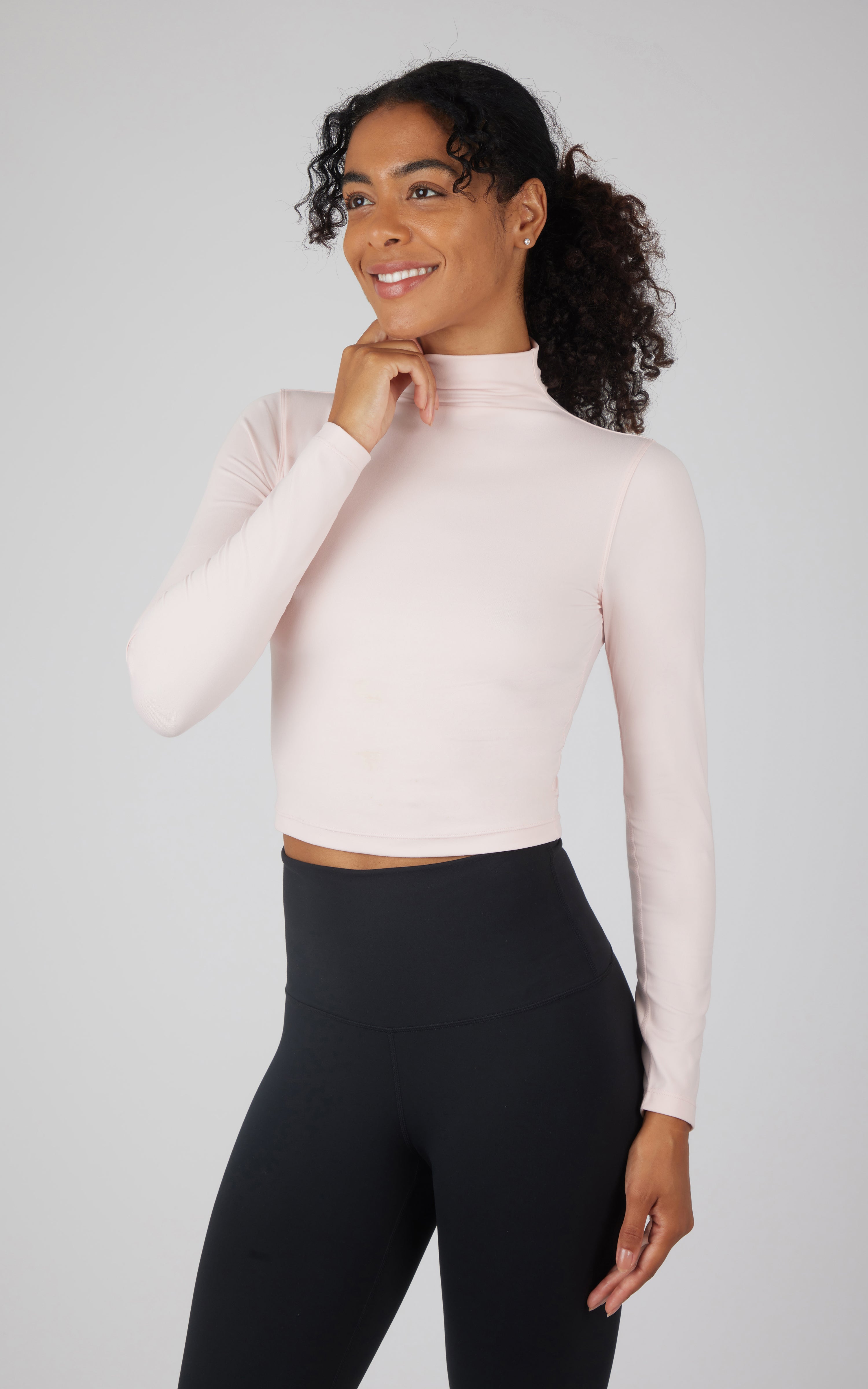 Zenly Seamless Mock NeckTop