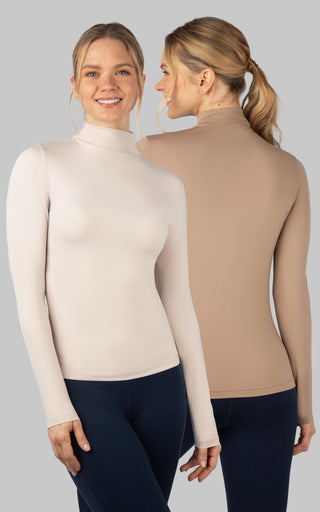 2 Pack Mock Necks