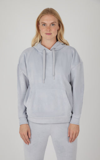 Dreamy VelourRibbed Year Round Pullover Hoodie