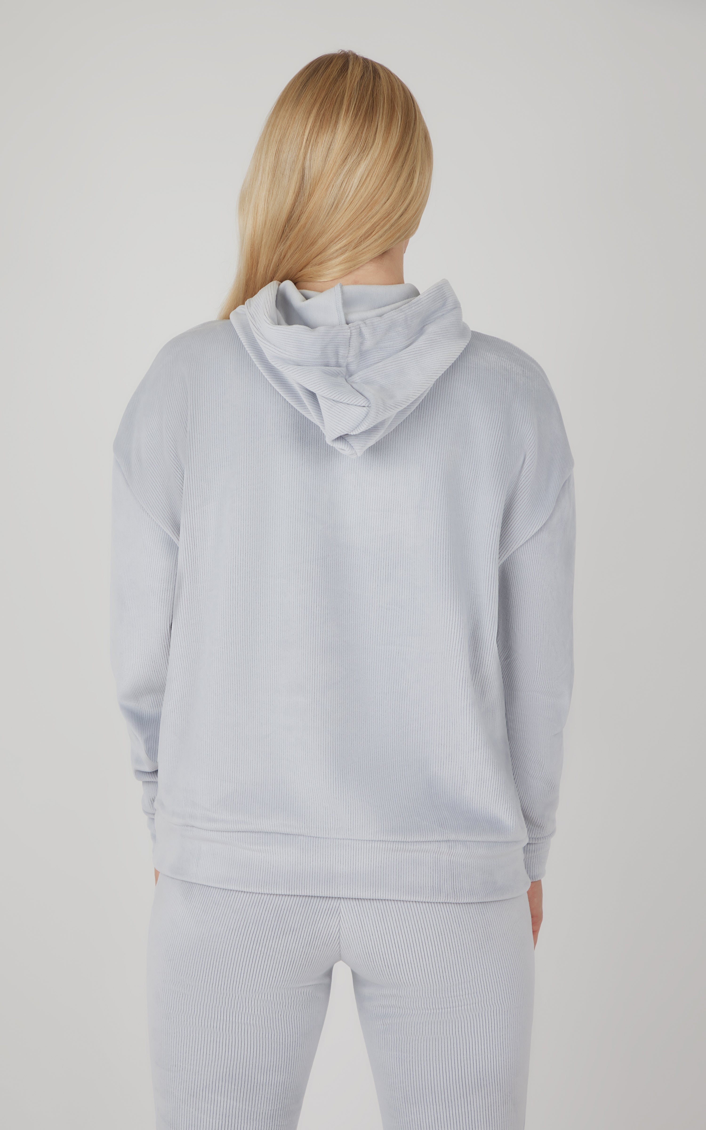 Dreamy VelourRibbed Year Round Pullover Hoodie