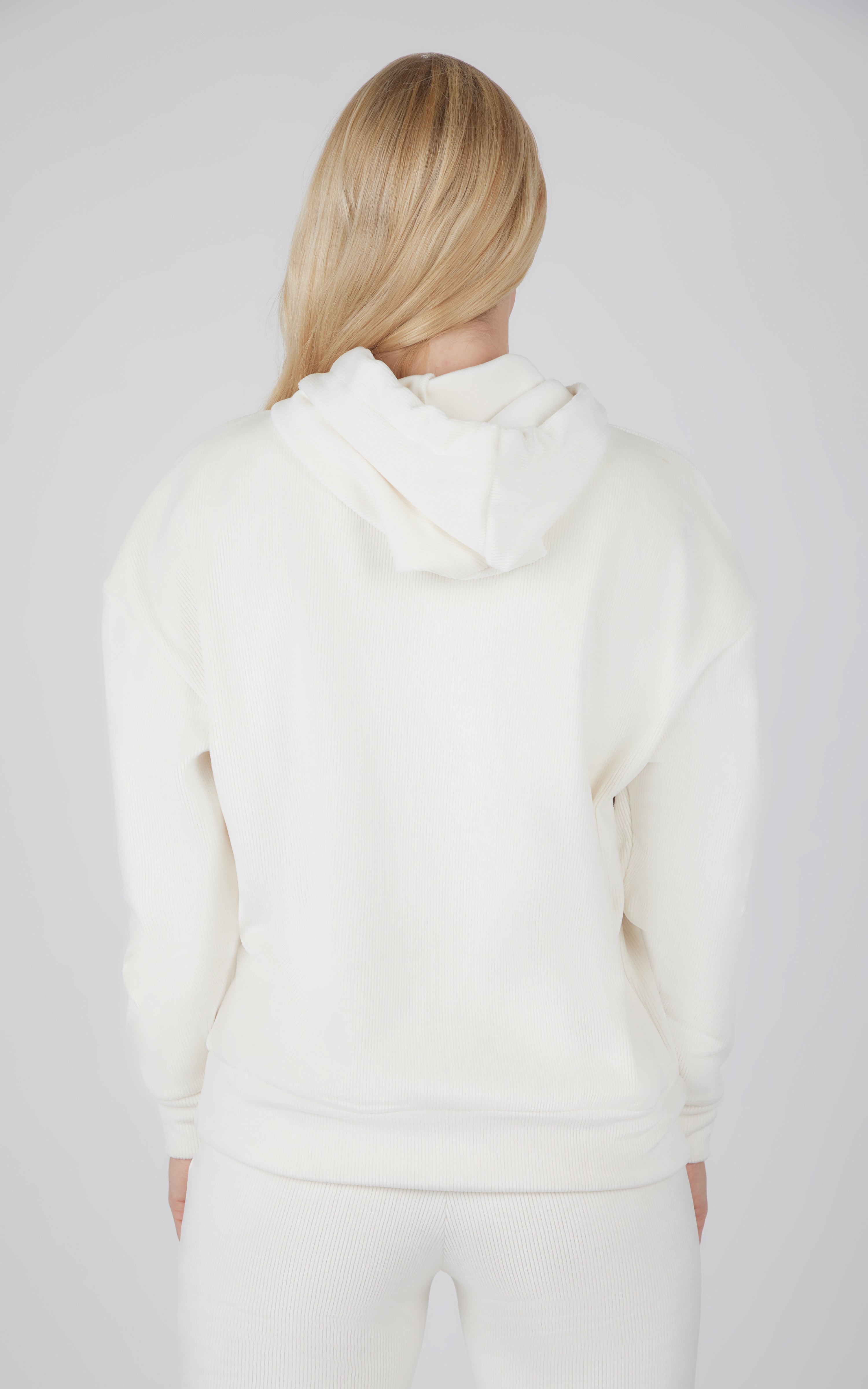 Dreamy VelourRibbed Year Round Pullover Hoodie