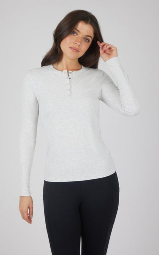 Heavenly Rib  Long Sleeve Henley