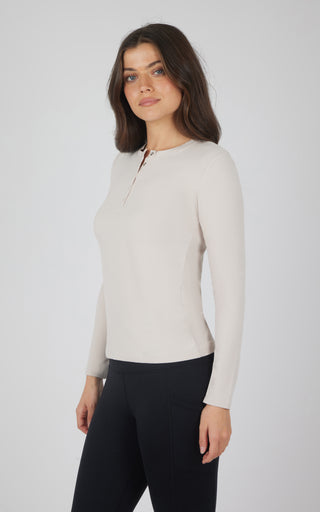 Heavenly Rib  Long Sleeve Henley