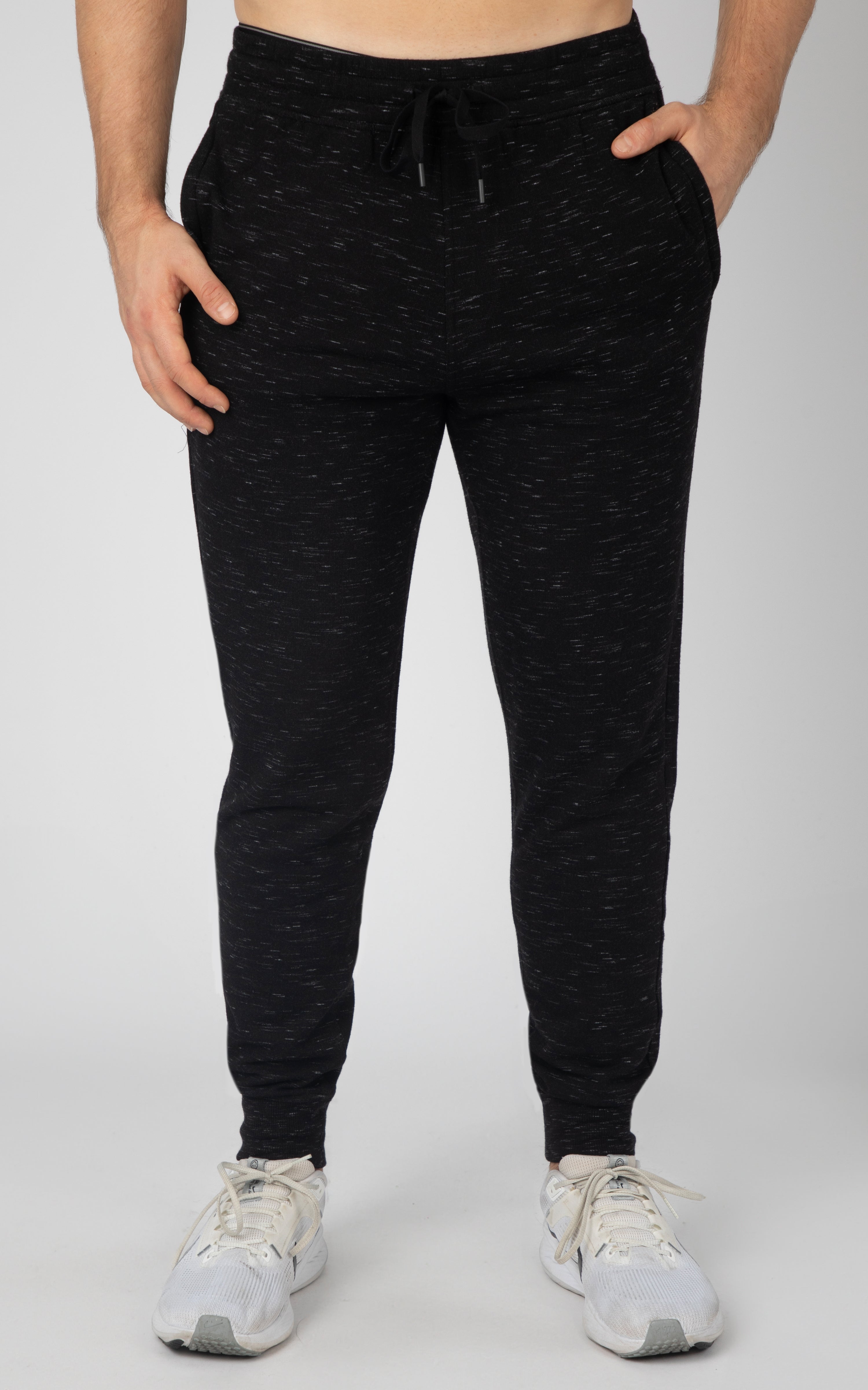 90 Degree By Reflex Stone Washed Joggers In P663 Leopard Mocha