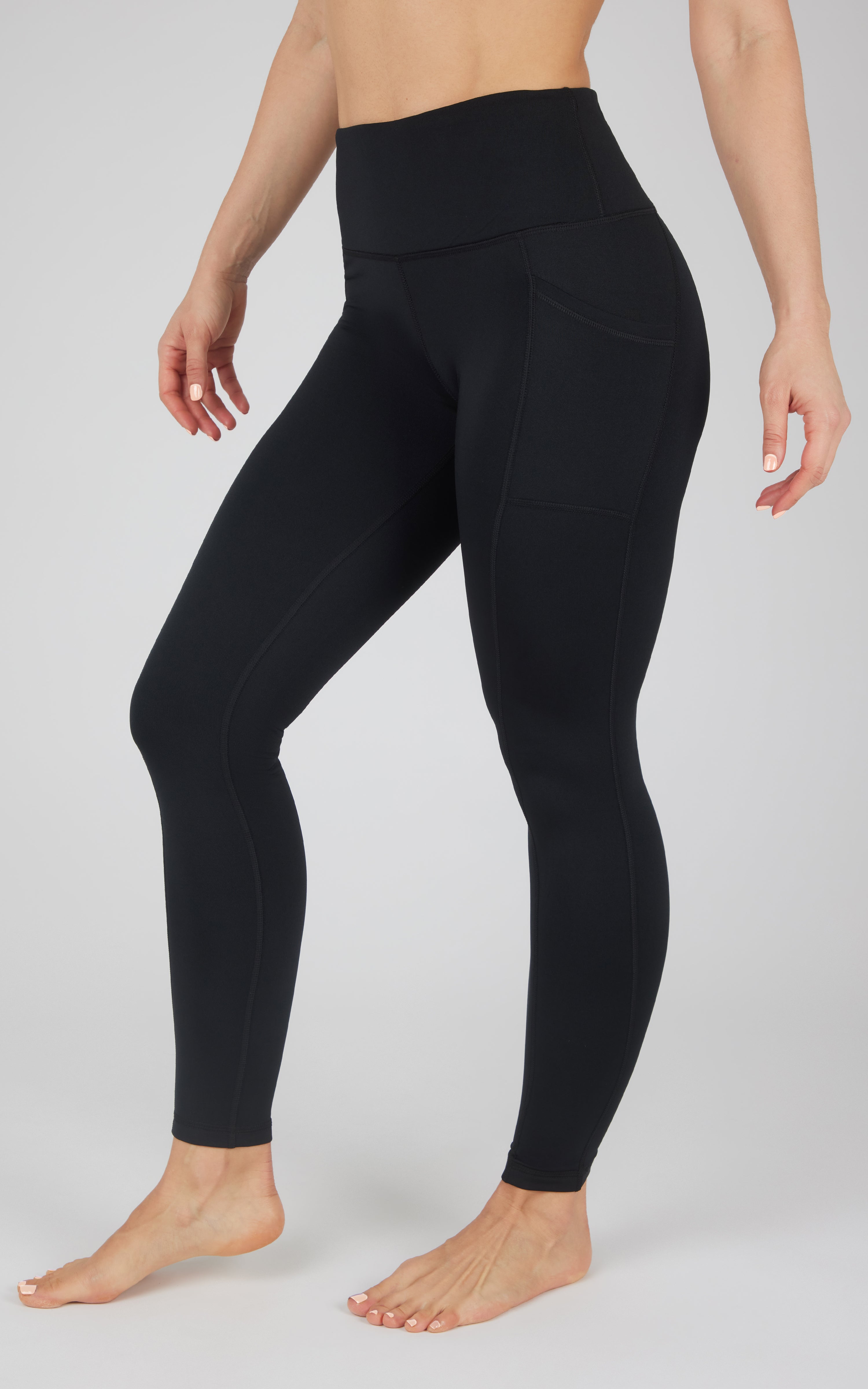 Cold Gear High Waist Fleece Lined Legging with Side Pockets