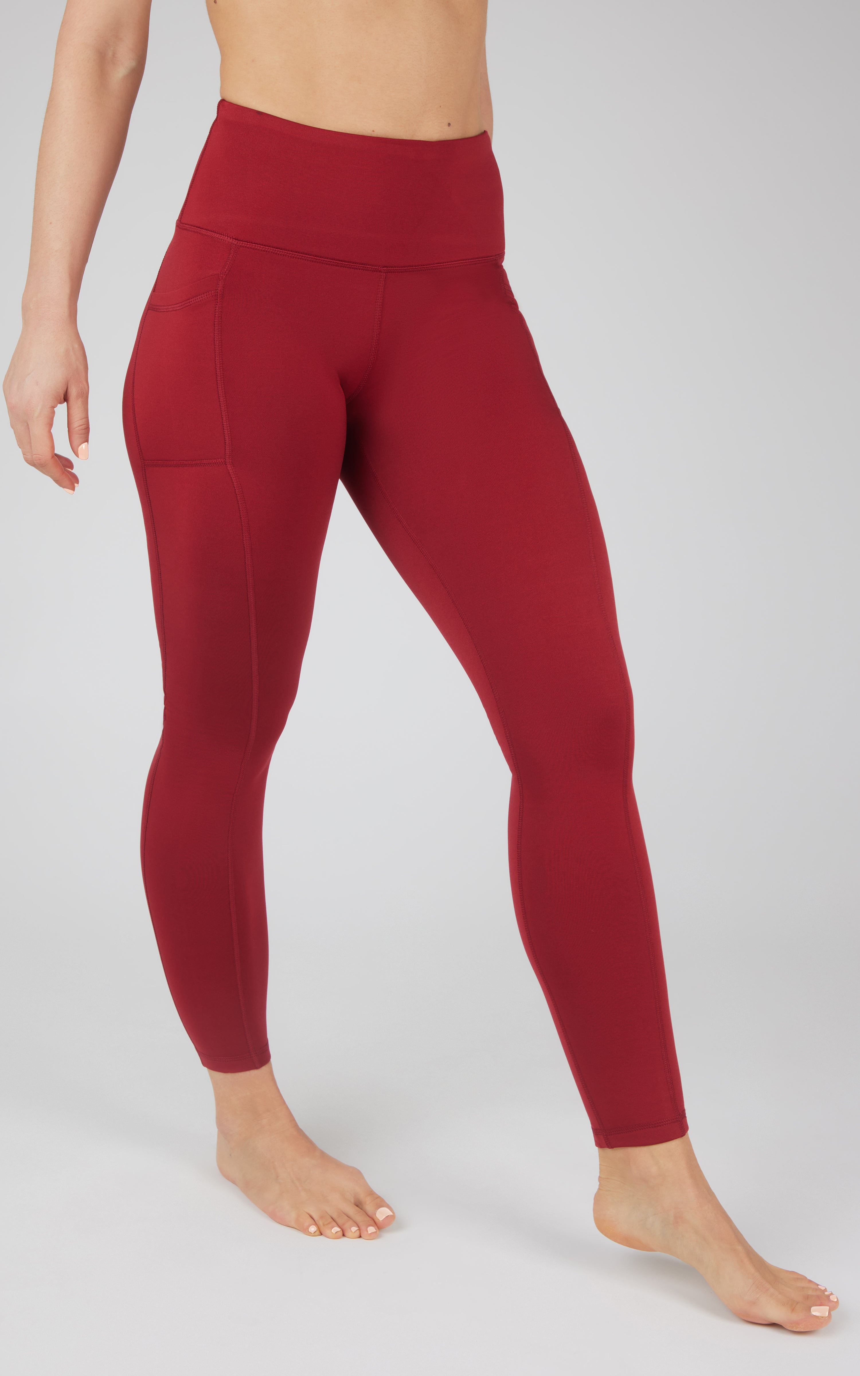 Cold Gear High Waist Fleece Lined Legging with Side Pockets