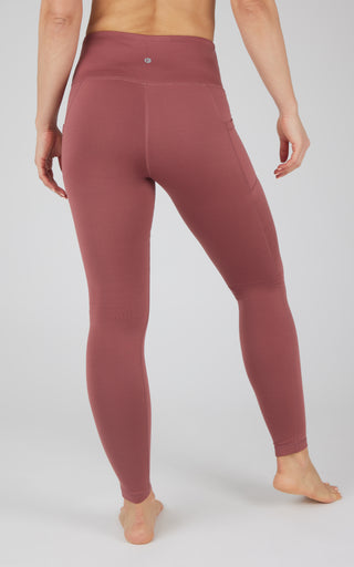 Cold Gear High Waist Fleece Lined Legging with Side Pockets