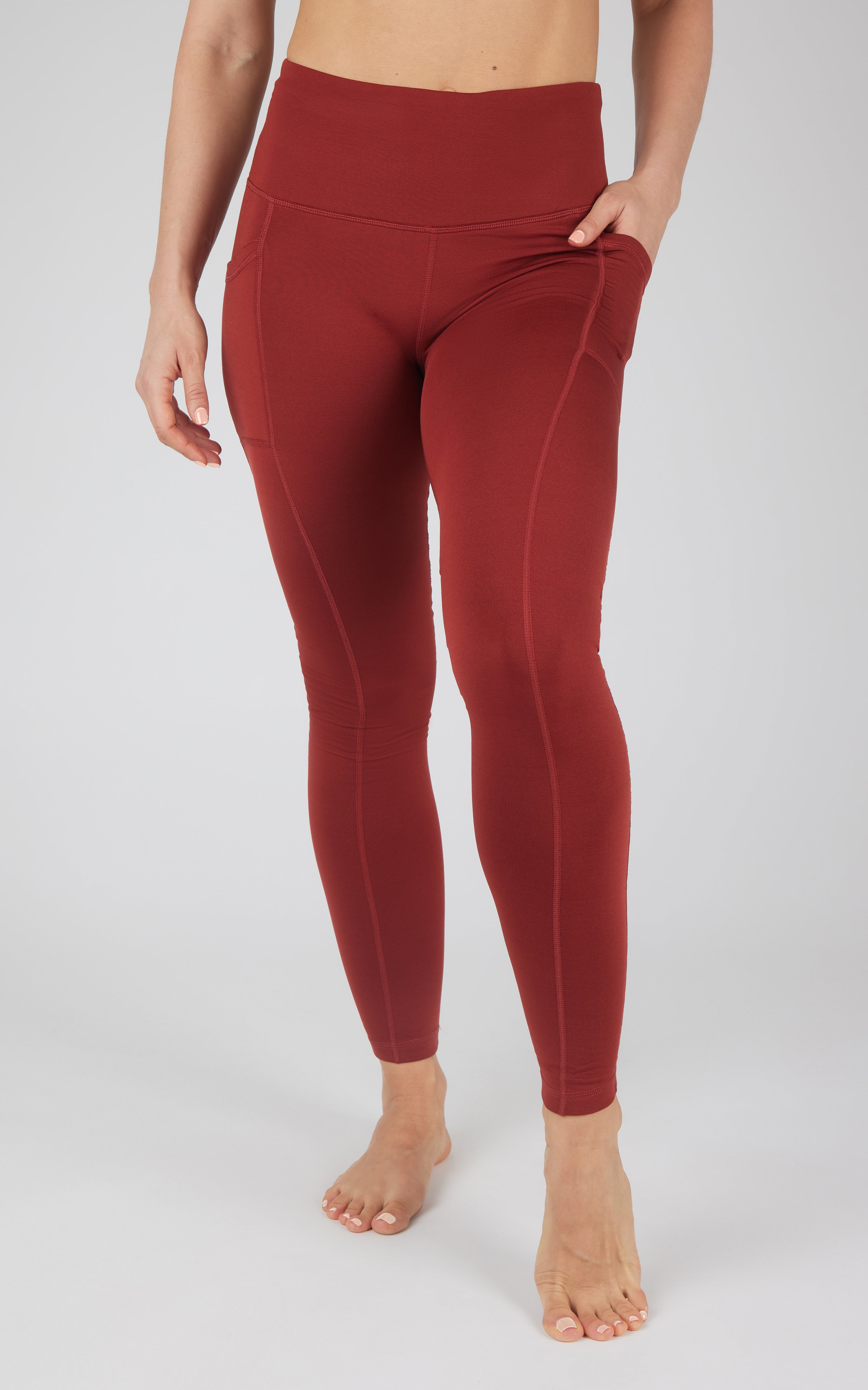 Cold Gear High Waist Fleece Lined Legging with Side Pockets