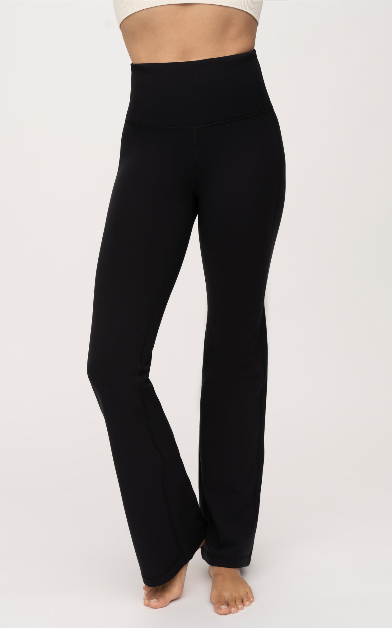 Dreamlux Flared Leggings with Zippered Pockets 29.5 / 31.5 Inseam -  29.5'' / Dark Carbon / XS
