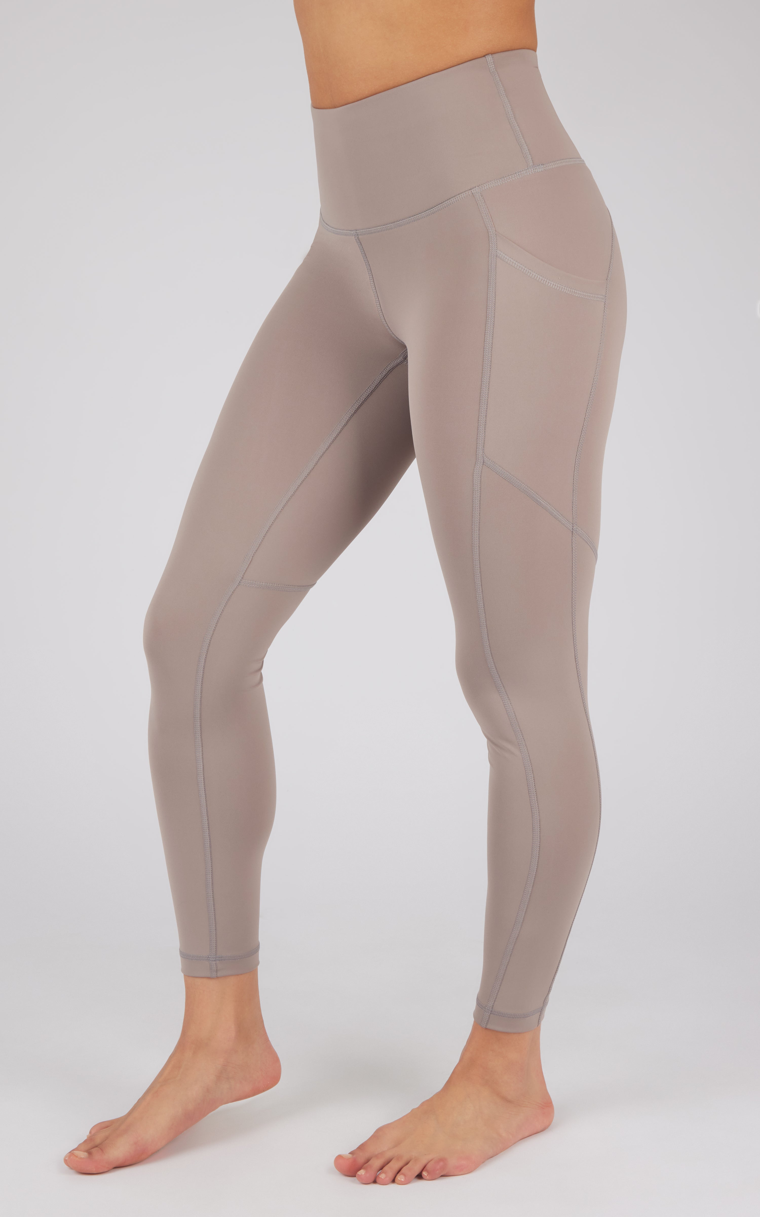 Squat Proof Interlink High Waist 7/8 Ankle Legging with Back Curved Yoke