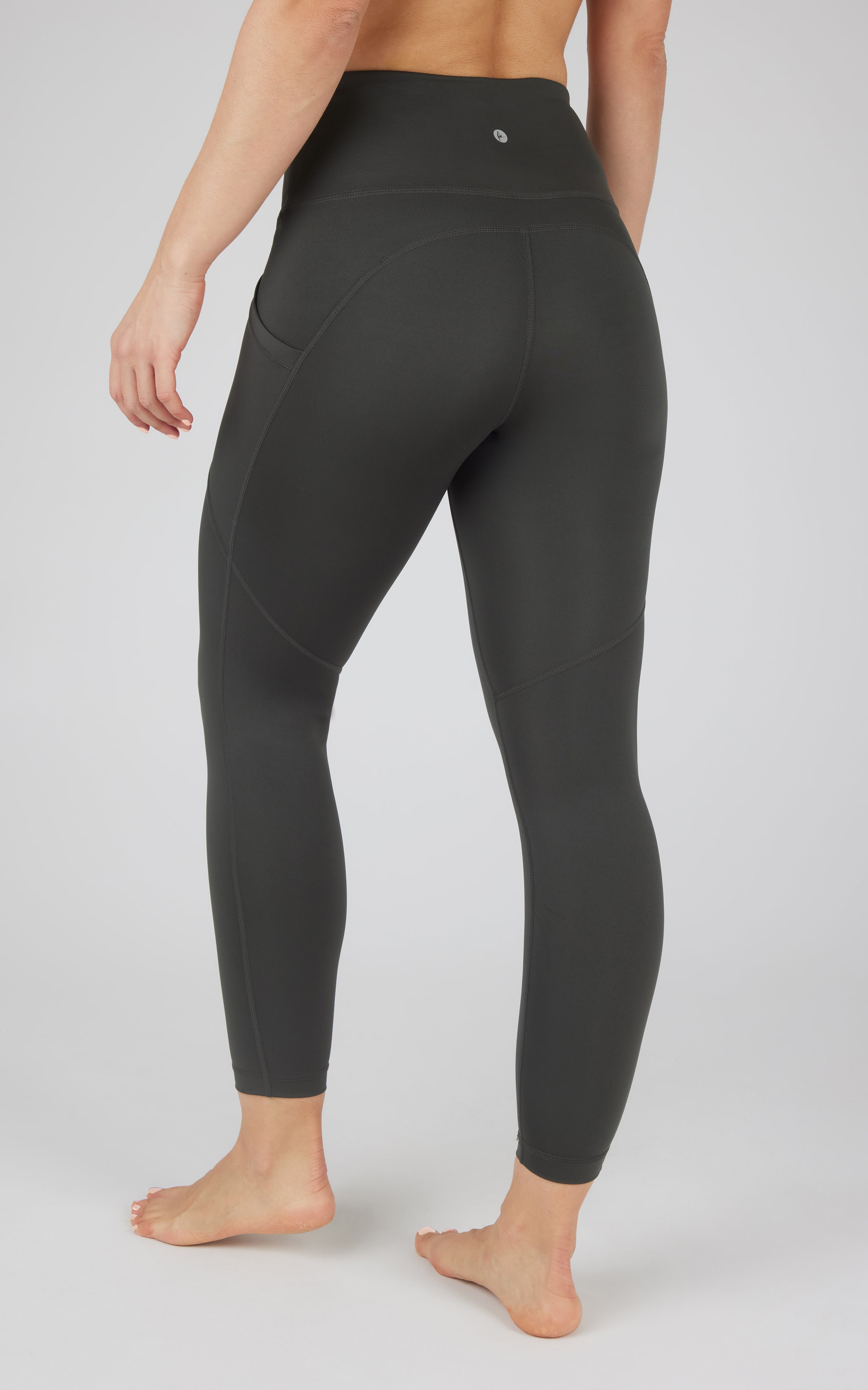 Squat Proof Interlink High Waist 7/8 Ankle Legging with Back Curved Yoke