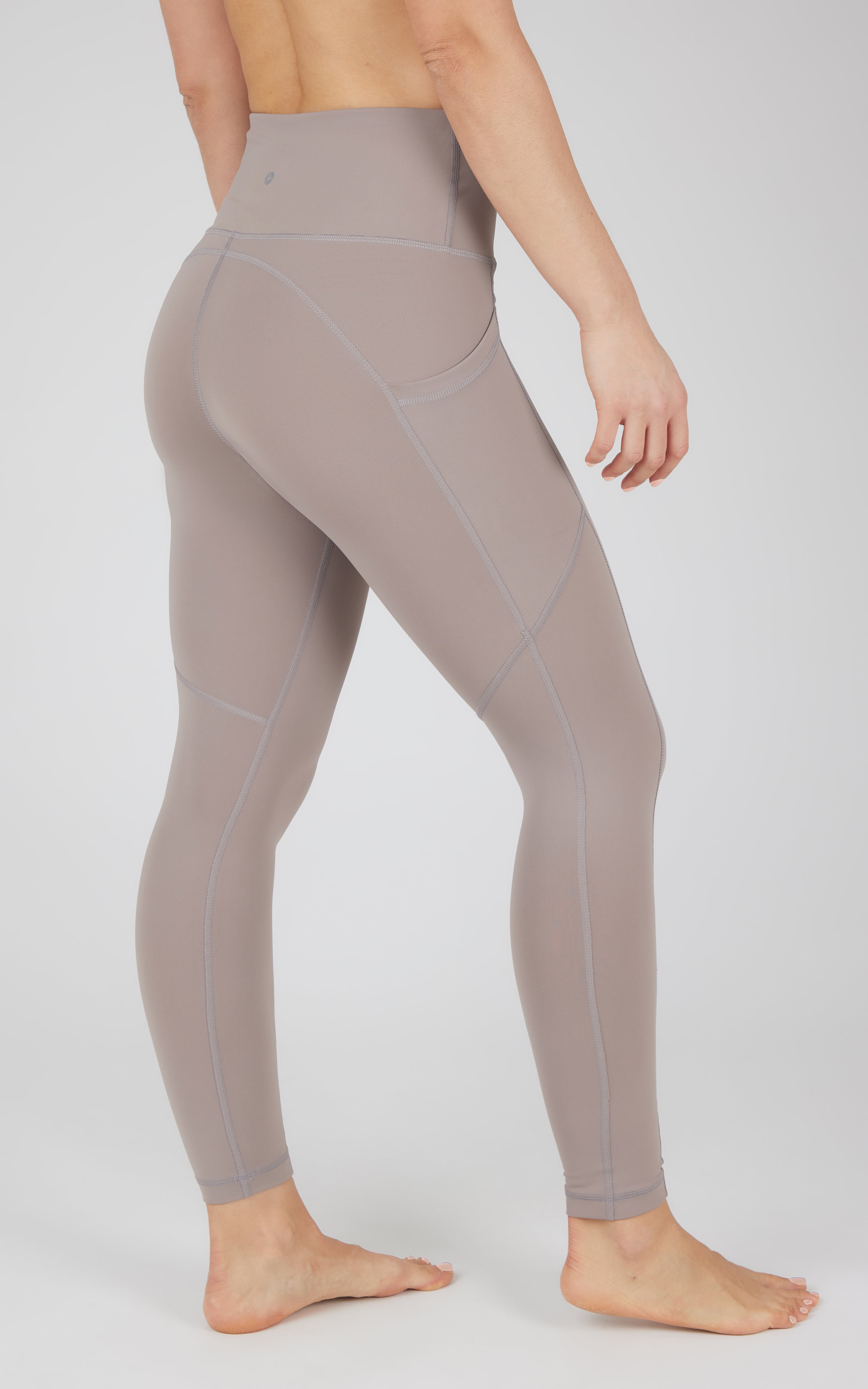 Squat Proof Interlink High Waist 7/8 Ankle Legging with Back Curved Yoke