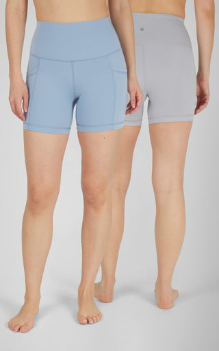 2 Pack Lux Classic and Lux Pocketed 5" Shorts